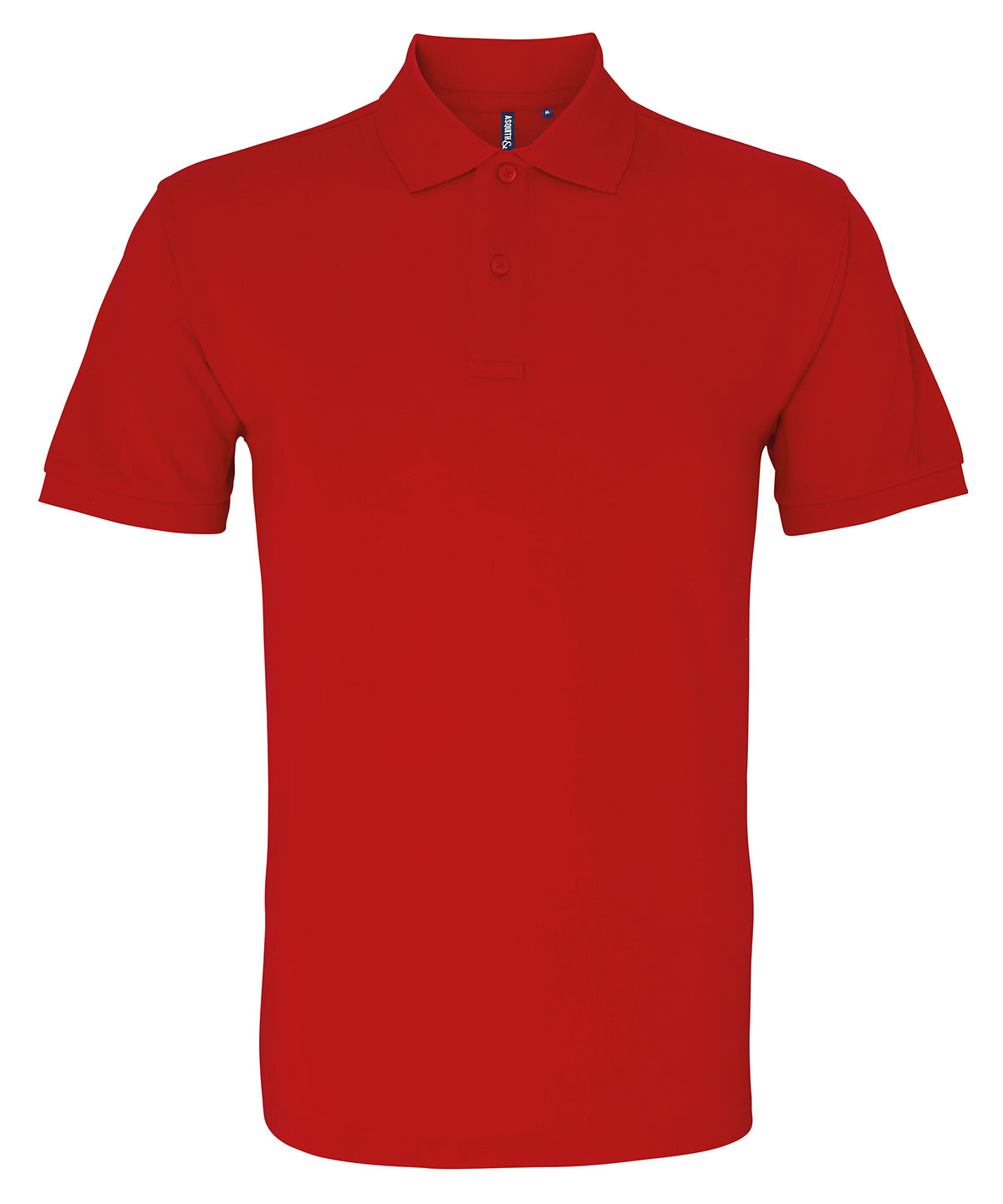 Cherry Red - Men's organic polo - GarmentEmbroidery