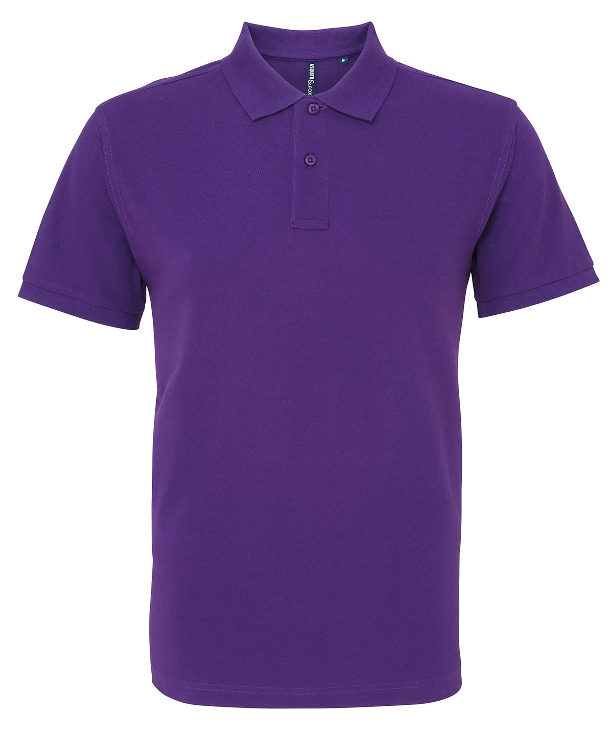 Purple - Men's organic polo - GarmentEmbroidery