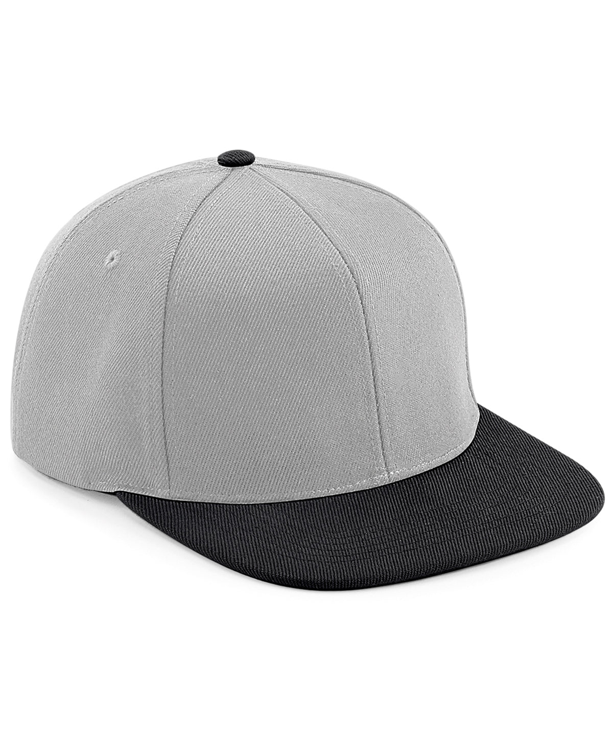 Grey/Black - Original flat peak 6-panel snapback - GarmentEmbroidery