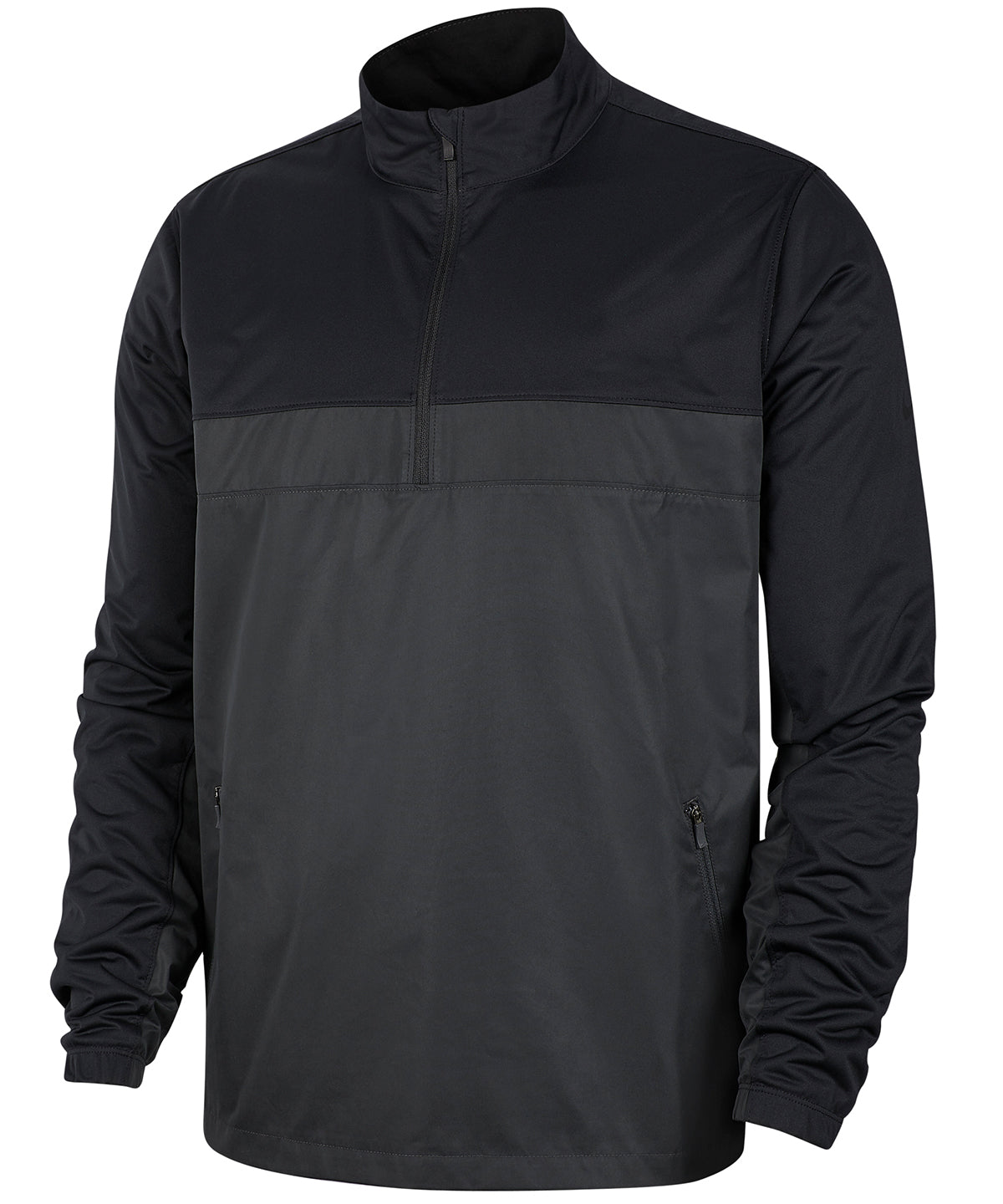 Black/Dark Smoke/Grey - Nike Shield jacket half-zip core - GarmentEmbroidery