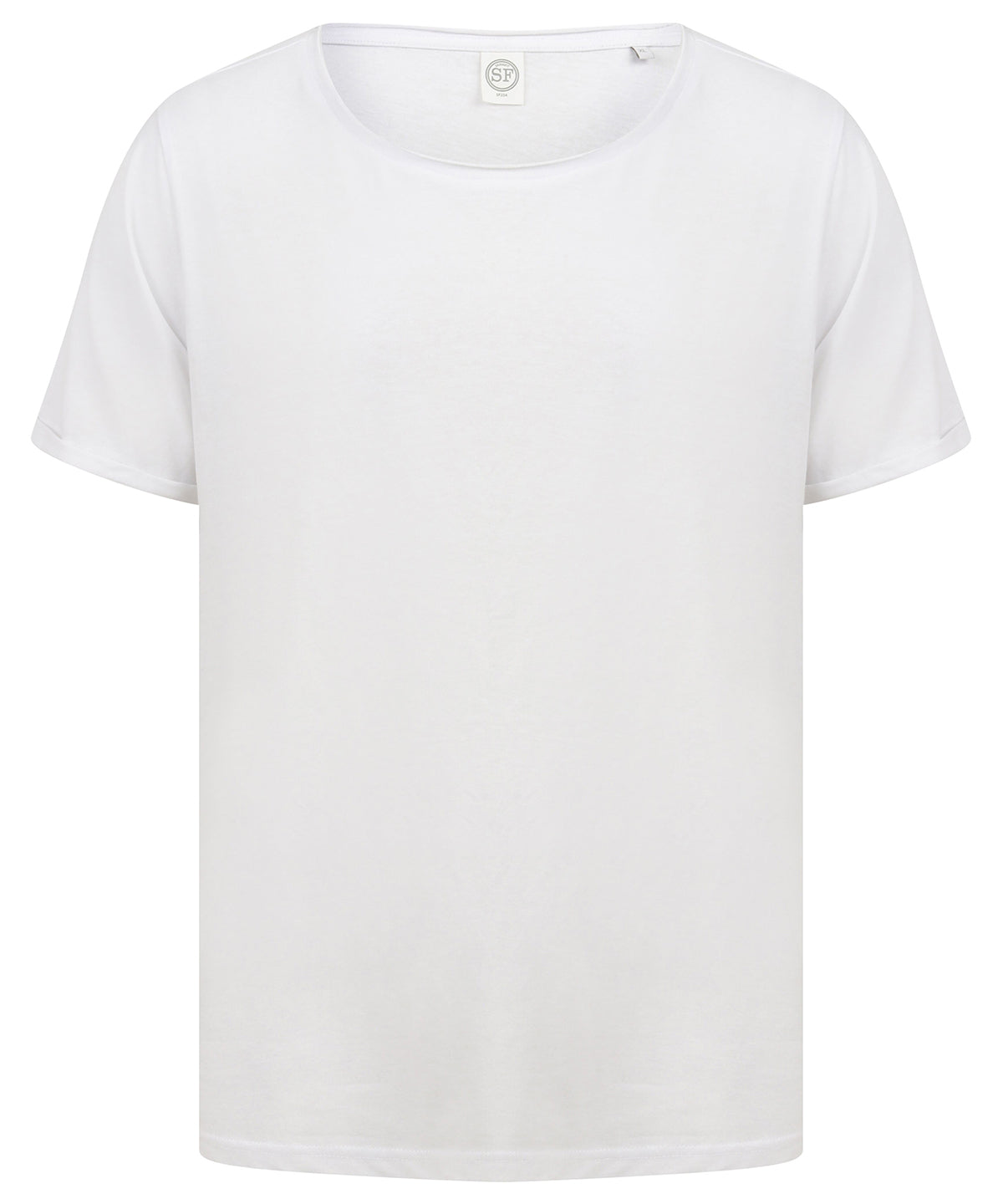 White - Unisex scoop neck T - GarmentEmbroidery
