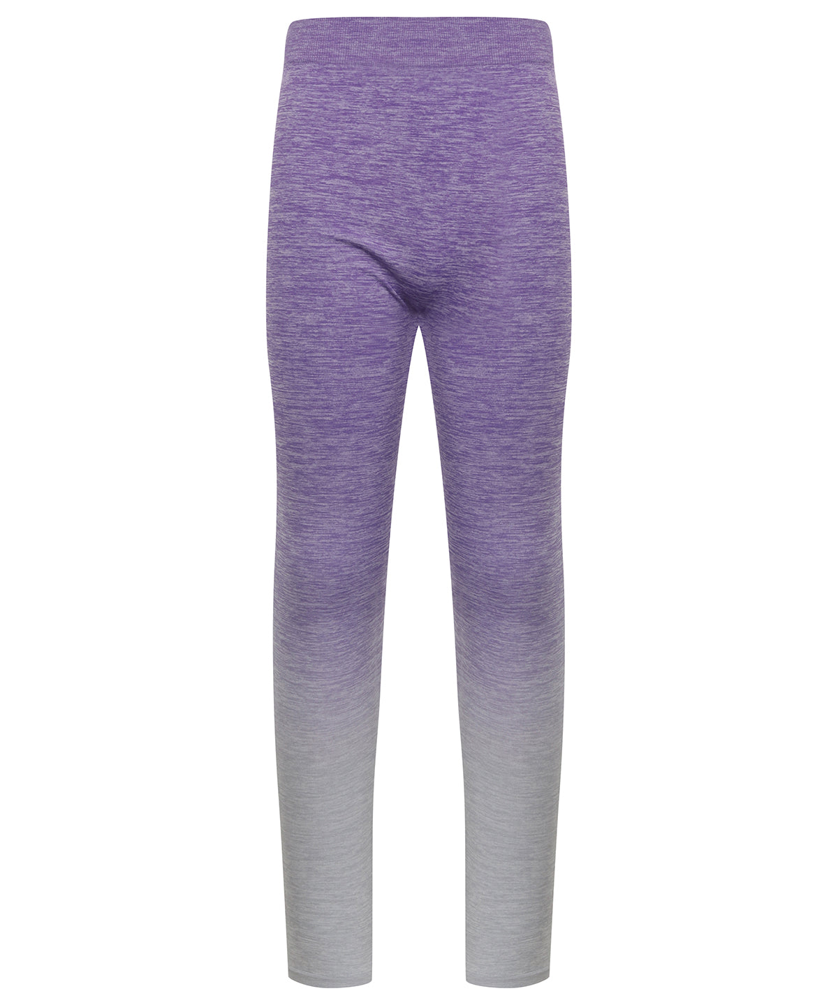 Purple/Light Grey Marl - Kids seamless fade-out leggings - GarmentEmbroidery
