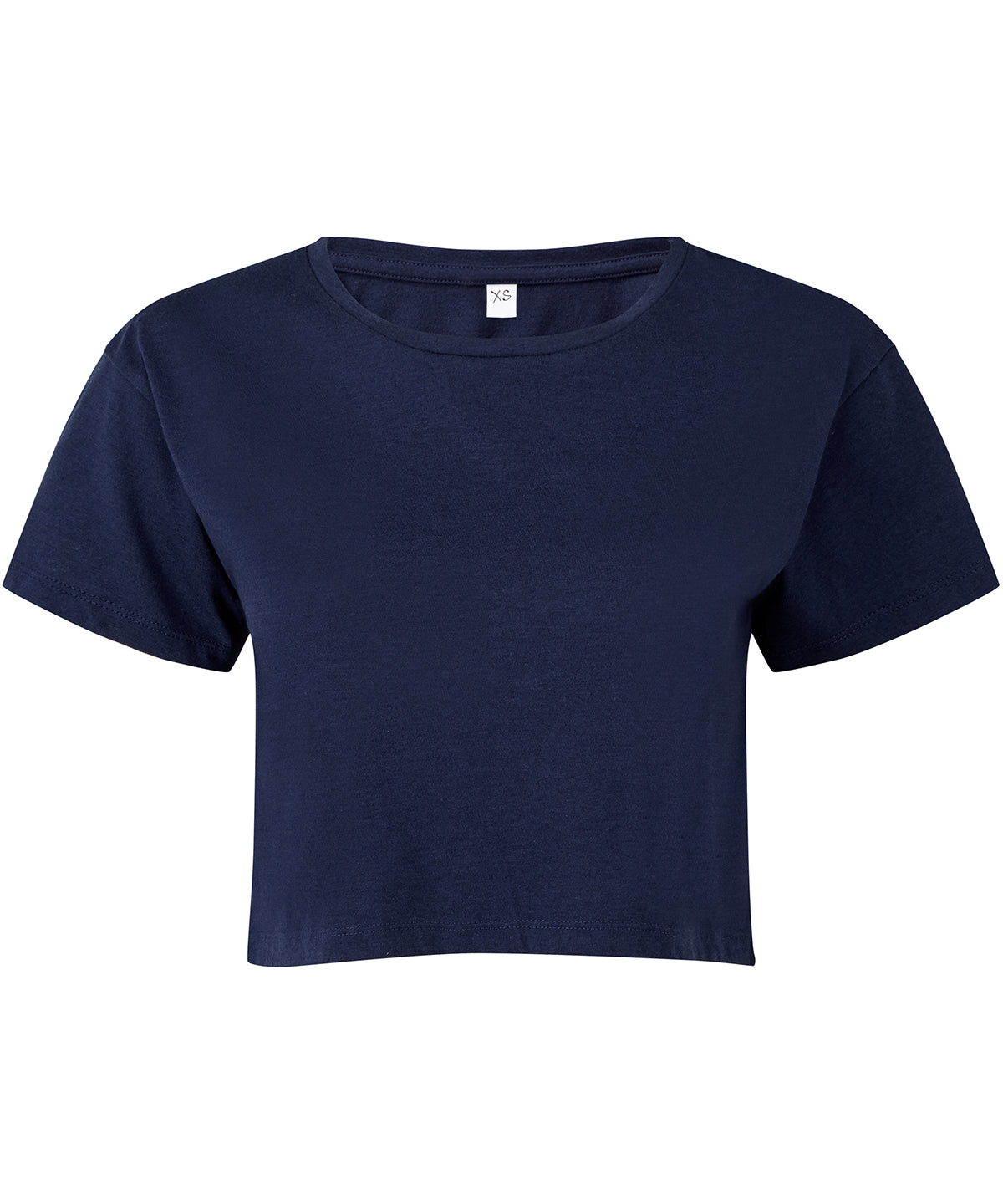 Navy - Women's TriDri® crop top - GarmentEmbroidery