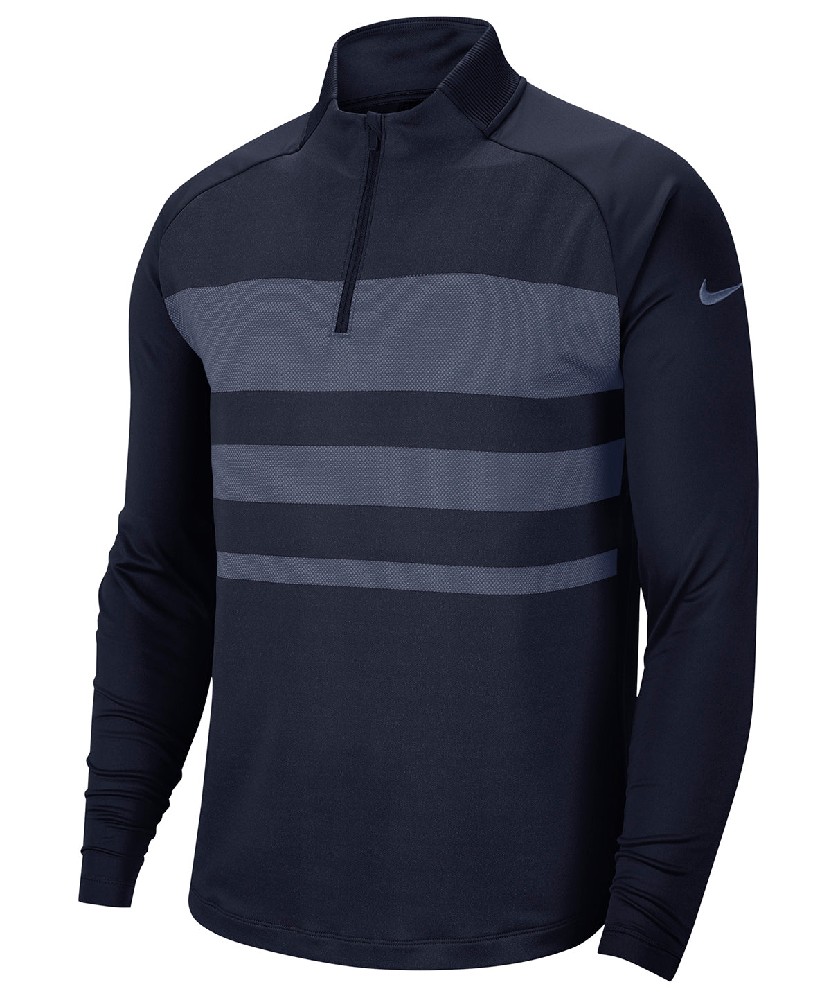 Obsidian Blue/Diffused Blue - Nike dry vapor top half zip - GarmentEmbroidery