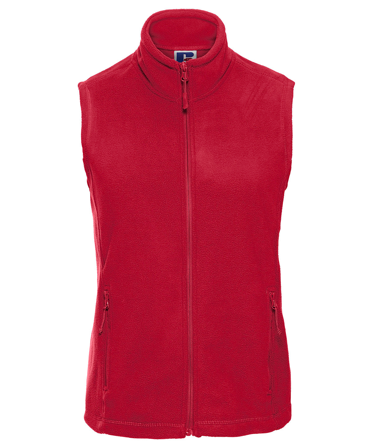 Classic Red - Women's outdoor fleece gilet - GarmentEmbroidery