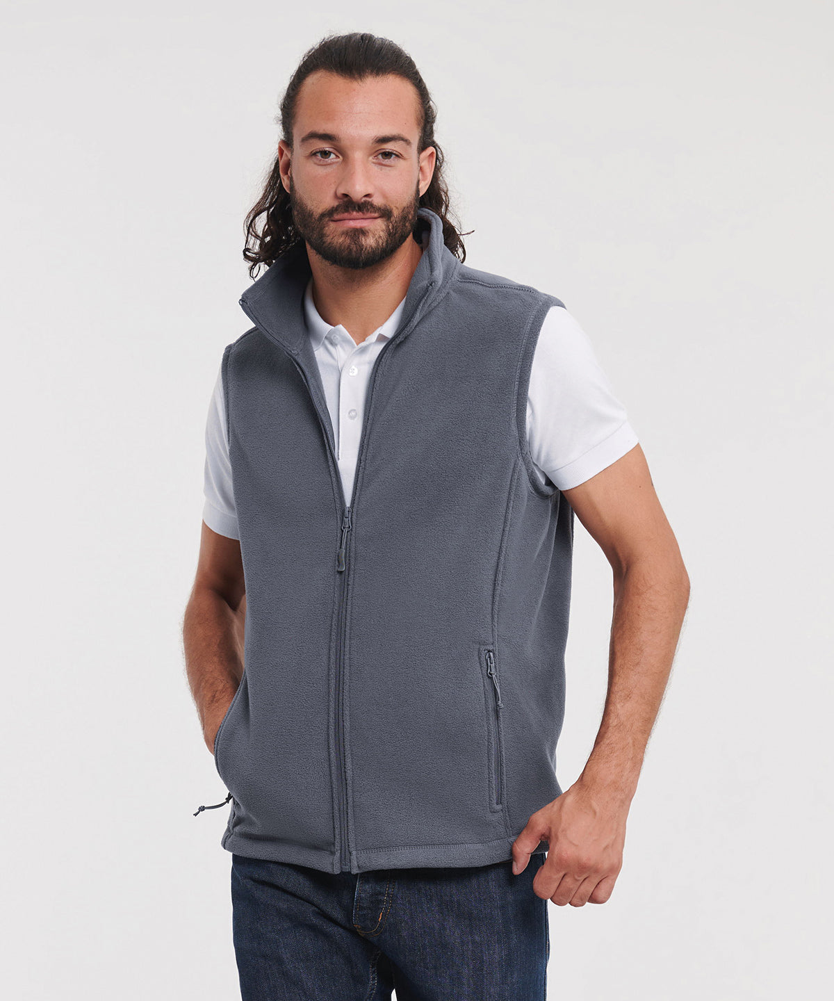 Classic Red - Outdoor fleece gilet - GarmentEmbroidery