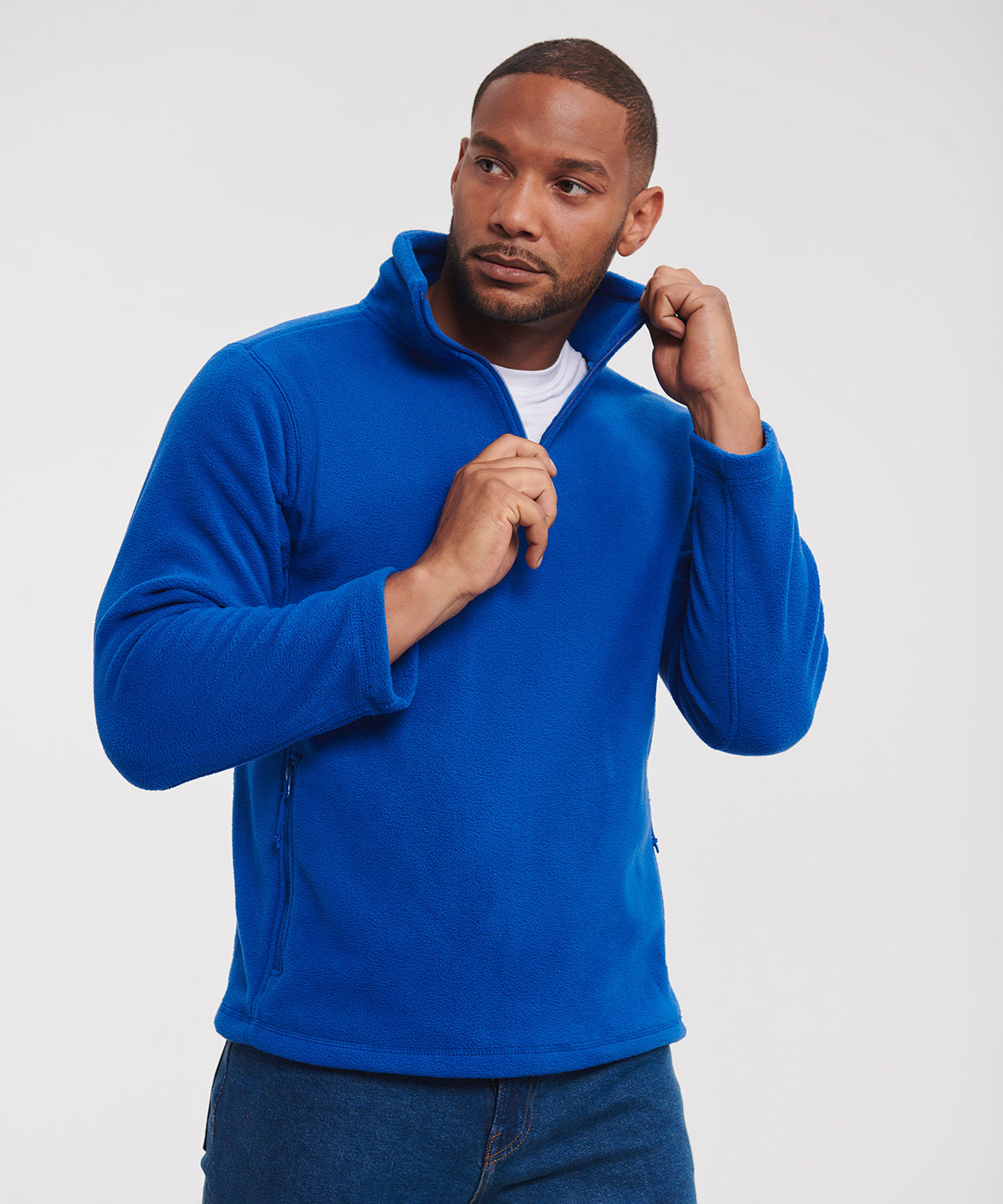 Classic Red - ¼-zip outdoor fleece - GarmentEmbroidery