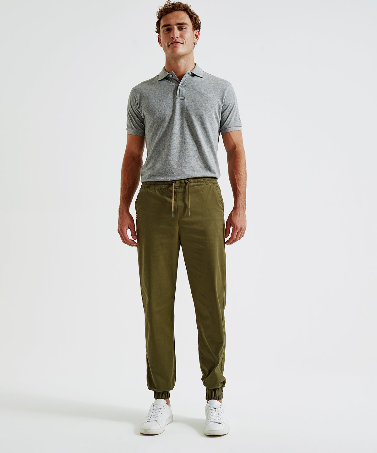 Black - Men's twill jogger - GarmentEmbroidery