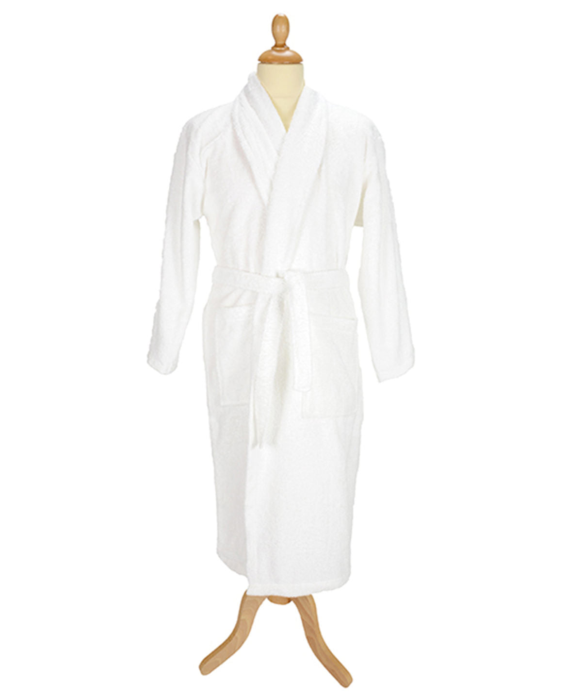 Pink - ARTG® Bath robe with shawl collar - GarmentEmbroidery