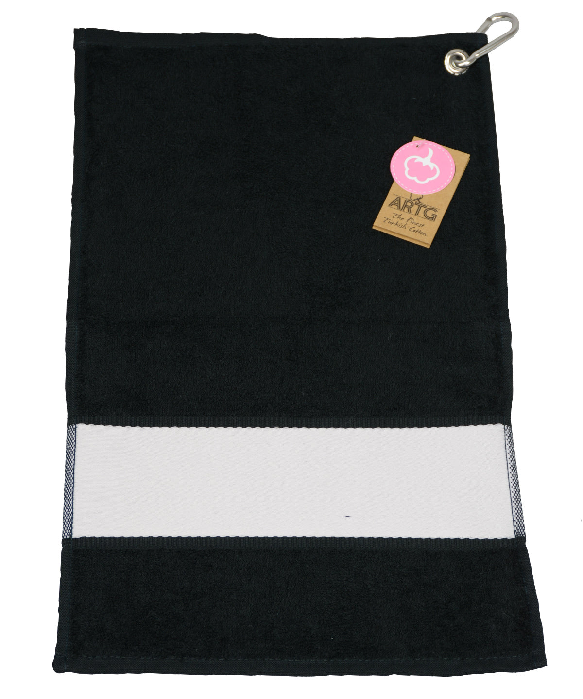 Black - ARTG® SUBLI-Me® golf towel - GarmentEmbroidery