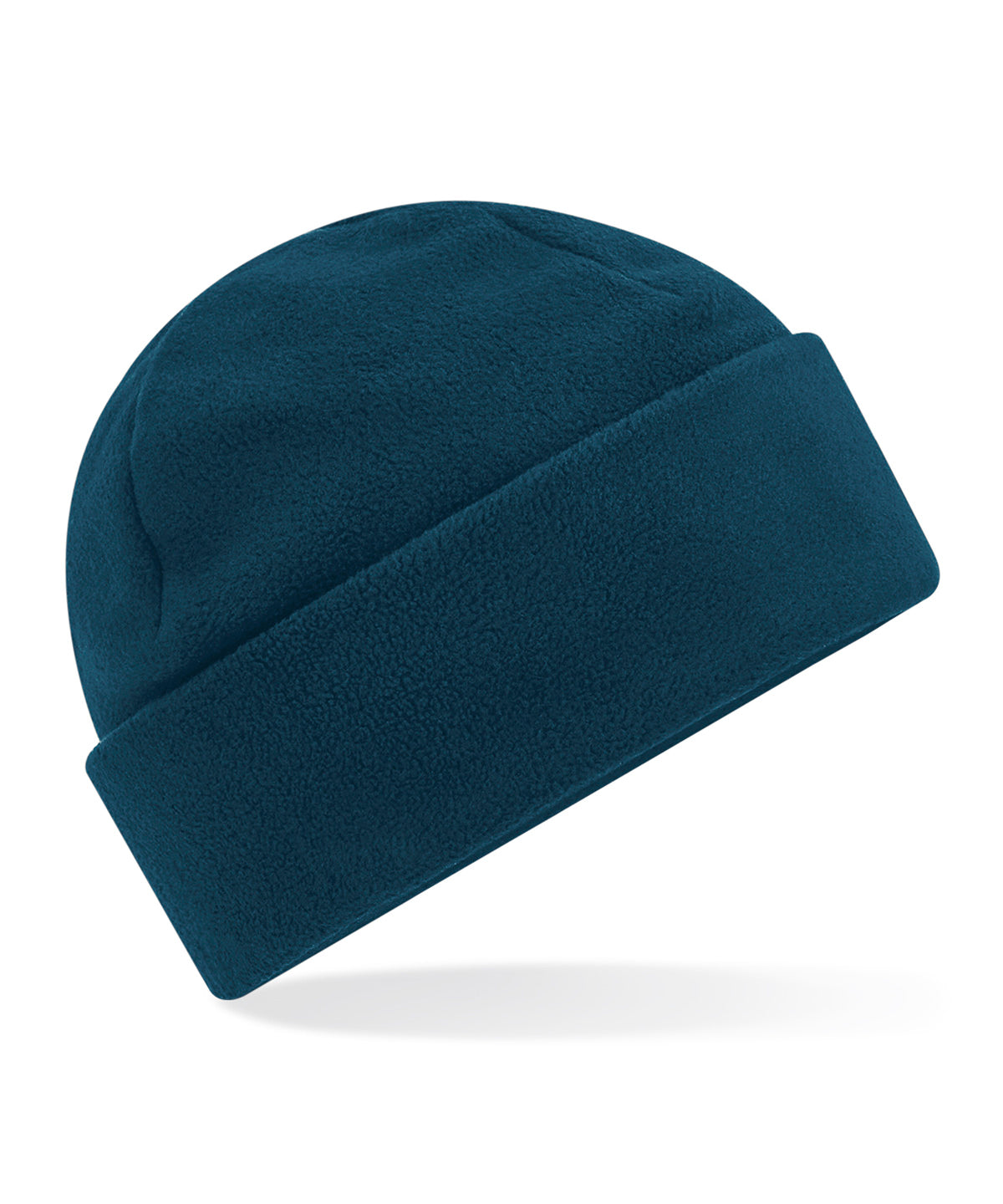 Petrol - Recycled fleece cuffed beanie - GarmentEmbroidery