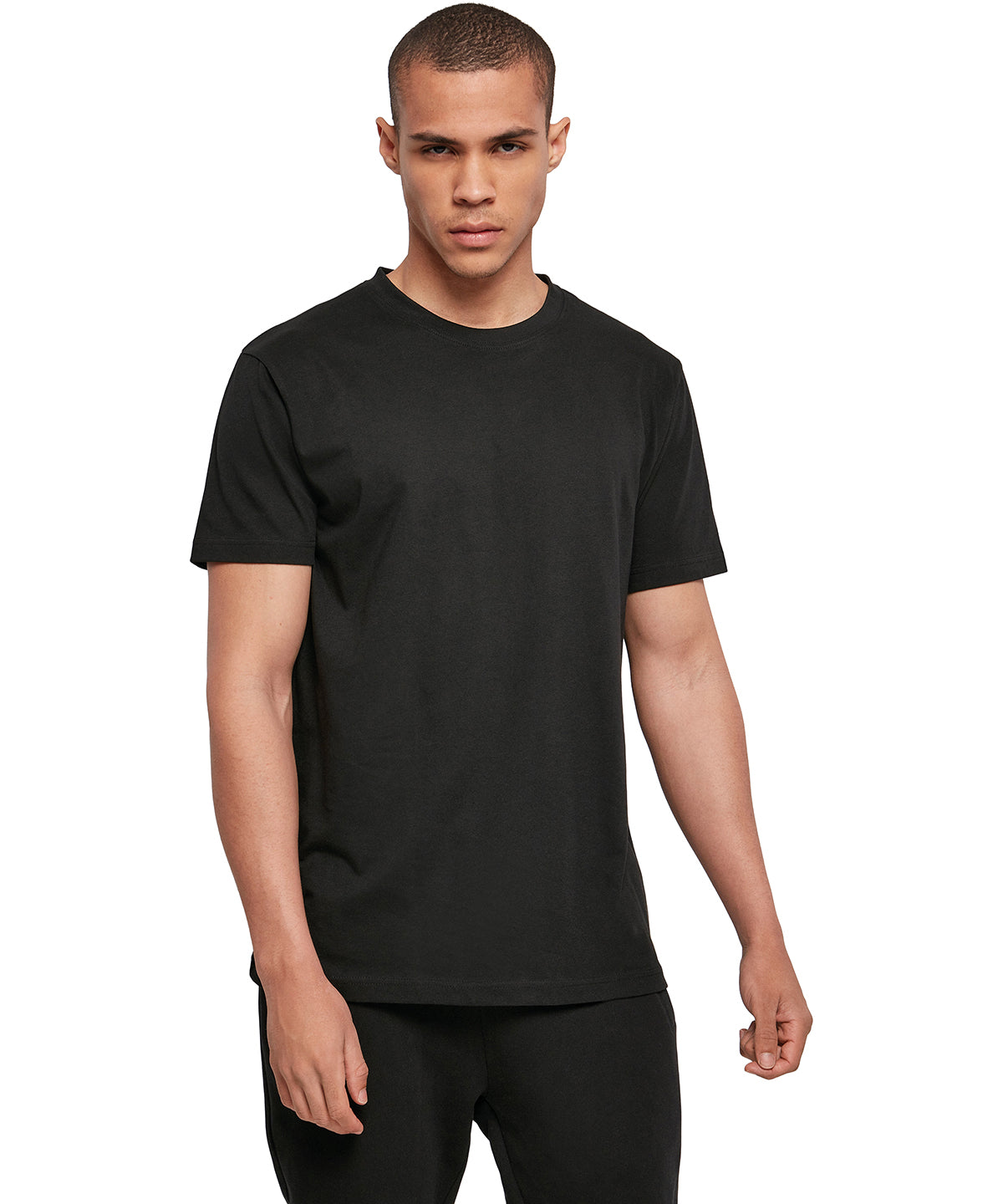 White - Basic round neck tee - GarmentEmbroidery
