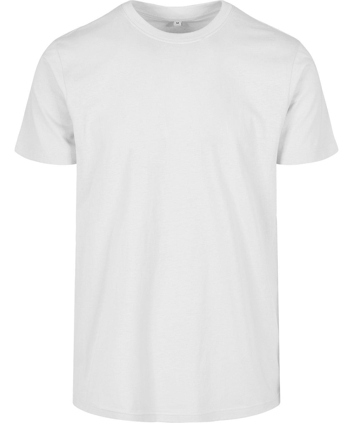 White - Basic round neck tee - GarmentEmbroidery