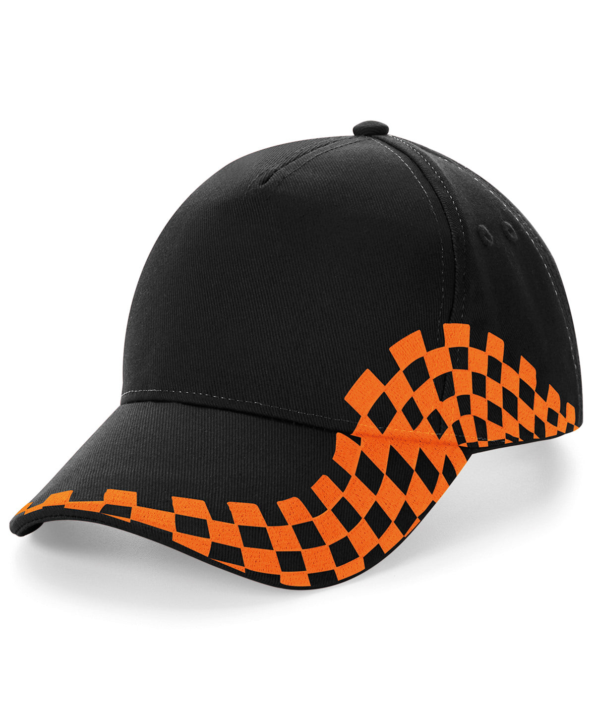 Black/Orange - Grand Prix cap - GarmentEmbroidery