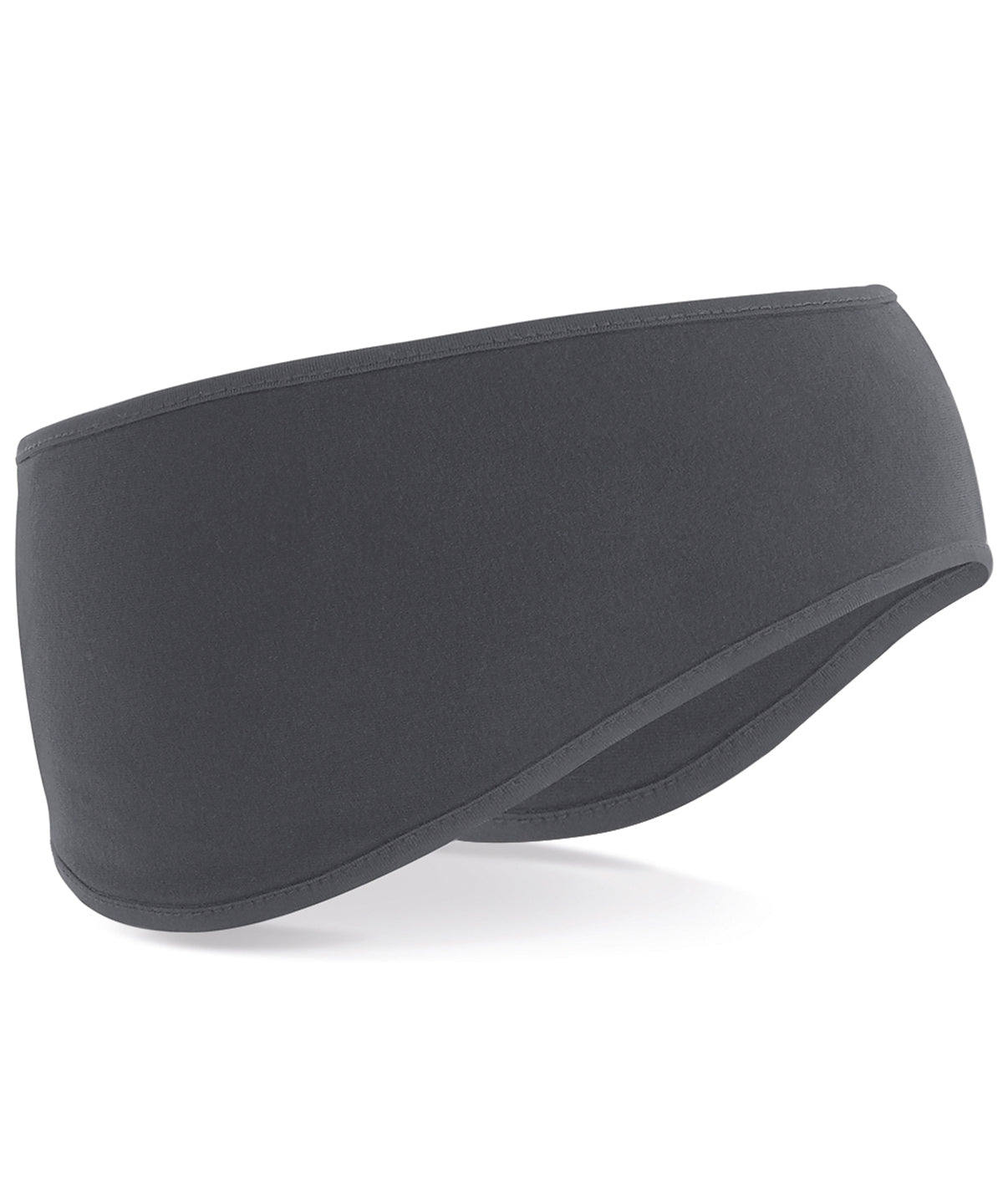Graphite Grey - Softshell sports tech headband - GarmentEmbroidery