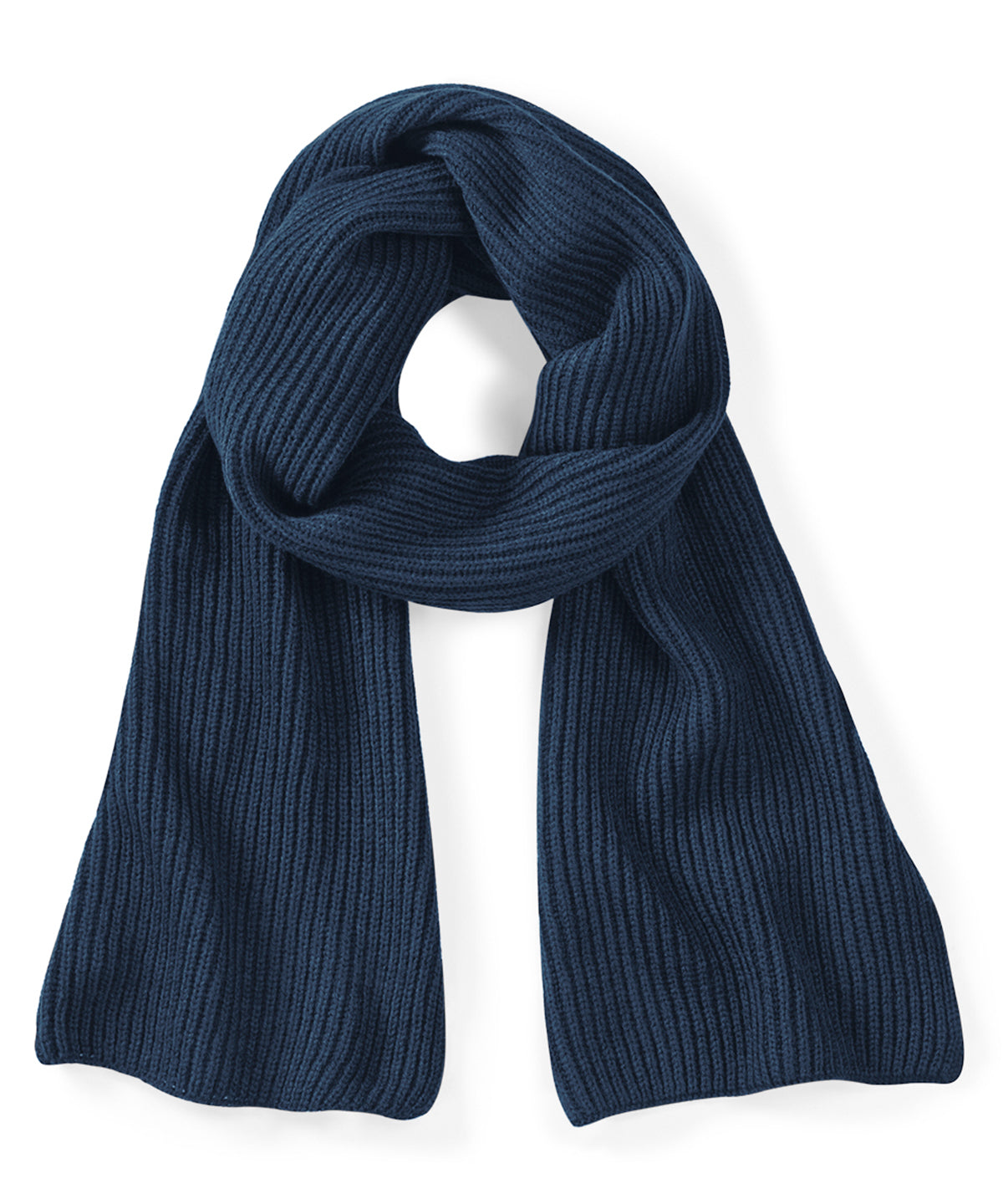 French Navy - Metro knitted scarf - GarmentEmbroidery