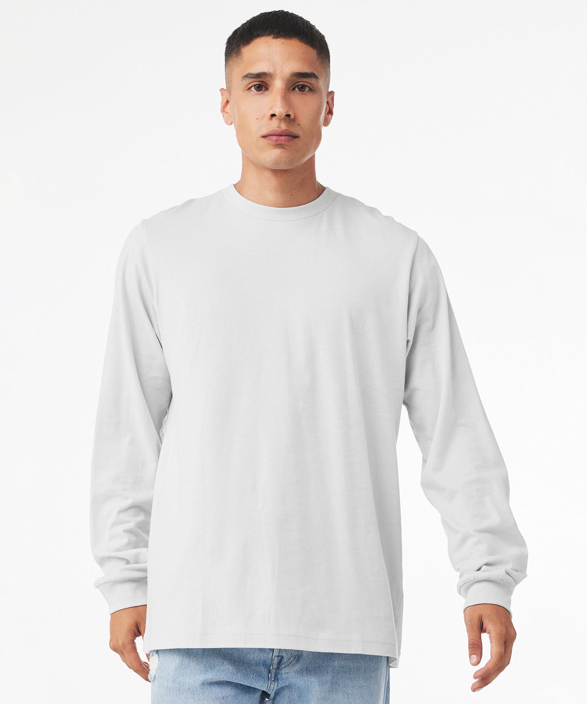 Dark Grey Heather - Unisex Jersey long sleeve tee - GarmentEmbroidery