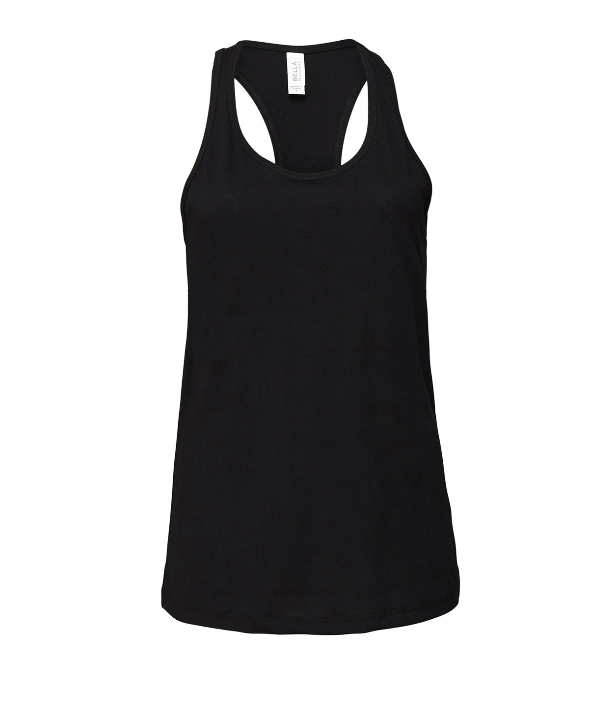 Black - Women's Jersey racer back tank - GarmentEmbroidery