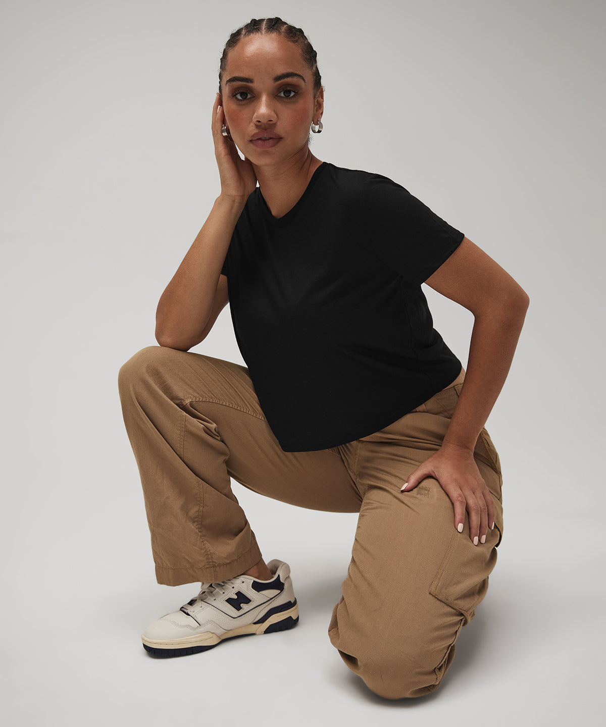 Mauve - Women's flowy cropped tee - GarmentEmbroidery