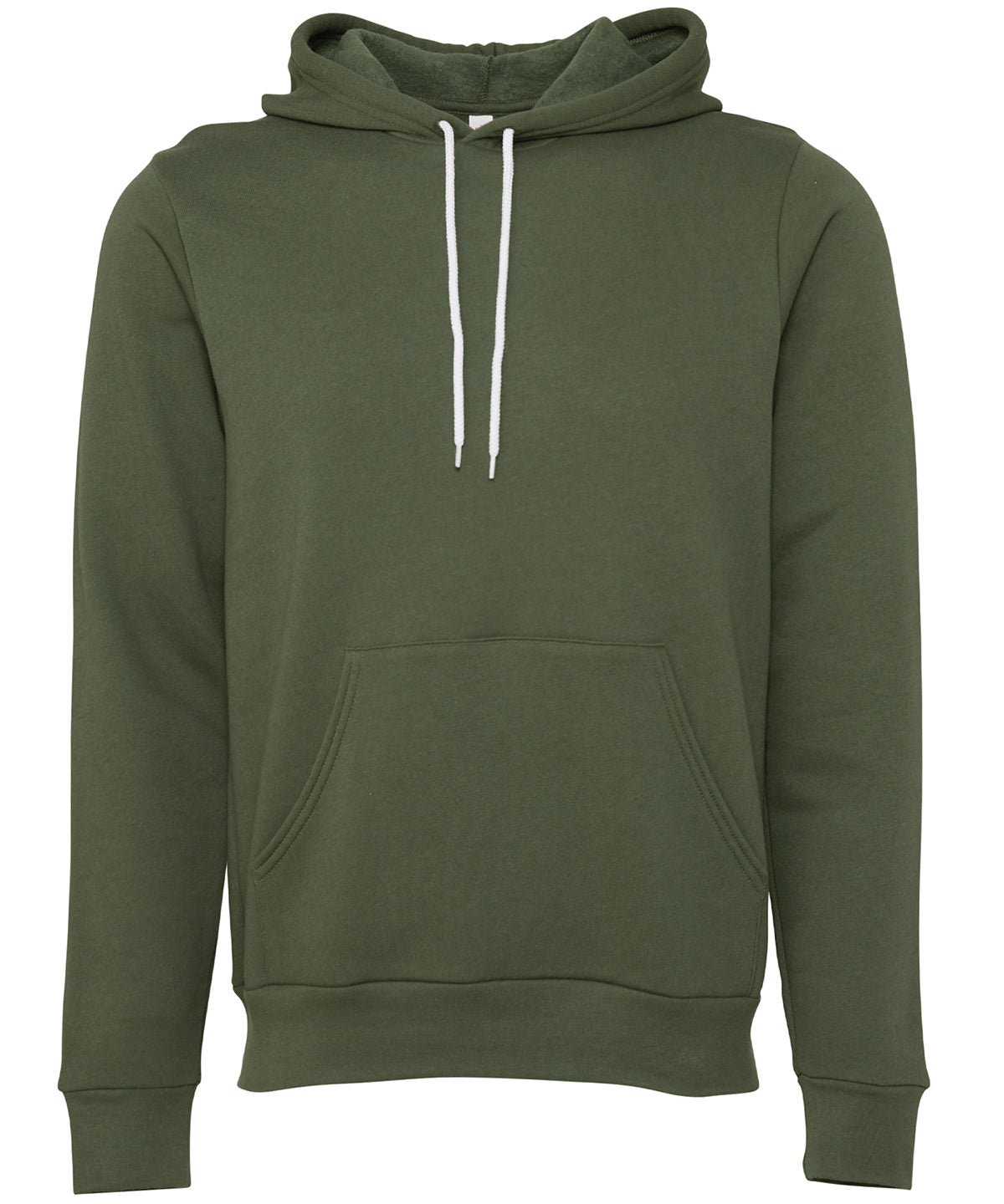 Military Green - Unisex polycotton fleece pullover hoodie - GarmentEmbroidery