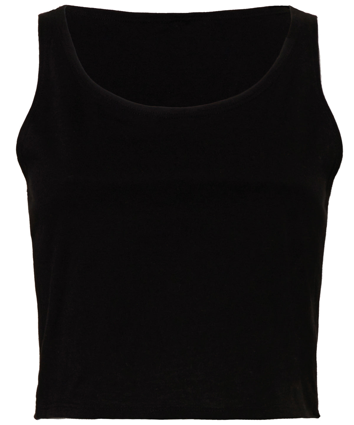 Black - Women's polycotton crop top - GarmentEmbroidery