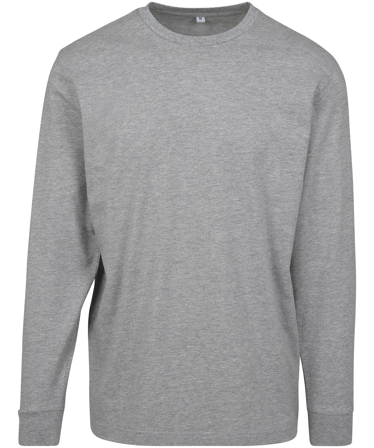 Heather Grey - Long sleeve with cuff rib - GarmentEmbroidery