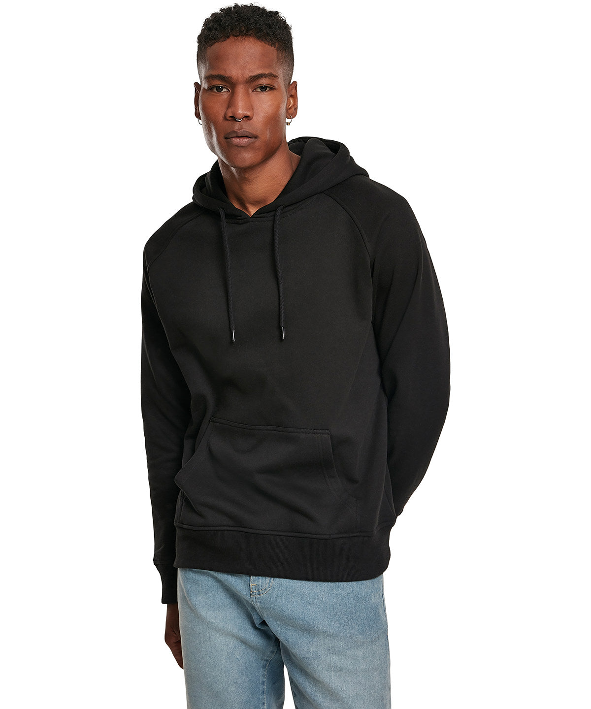 Black - Raglan sweat hoodie - GarmentEmbroidery