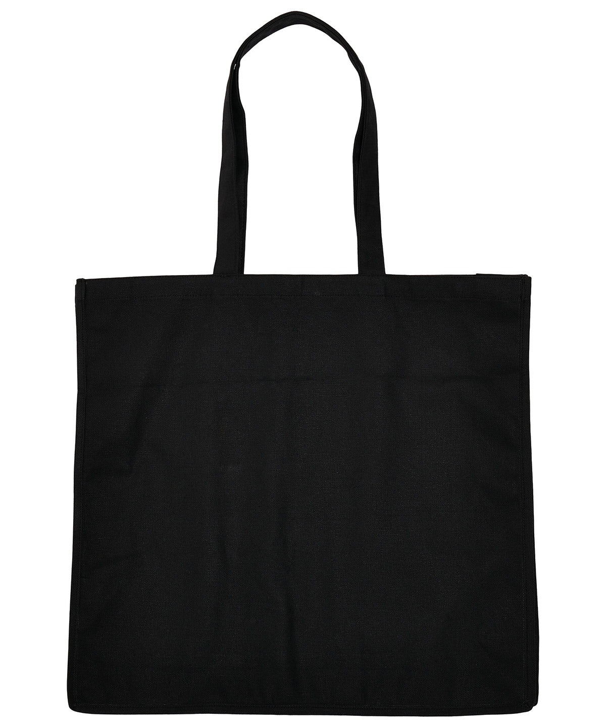 Black - Oversized canvas tote bag - GarmentEmbroidery