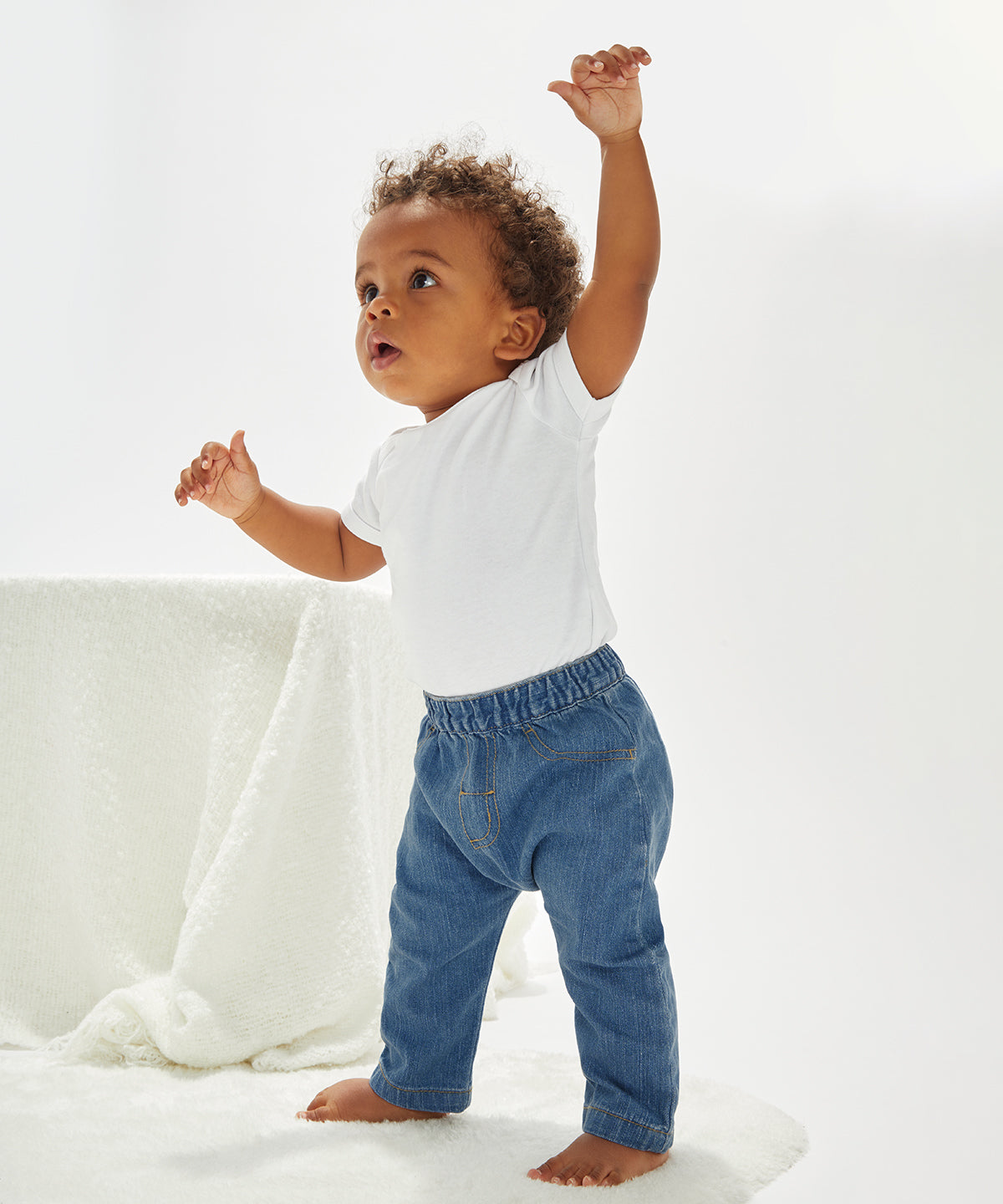 Organic Denim - Baby Rocks denim trousers - GarmentEmbroidery