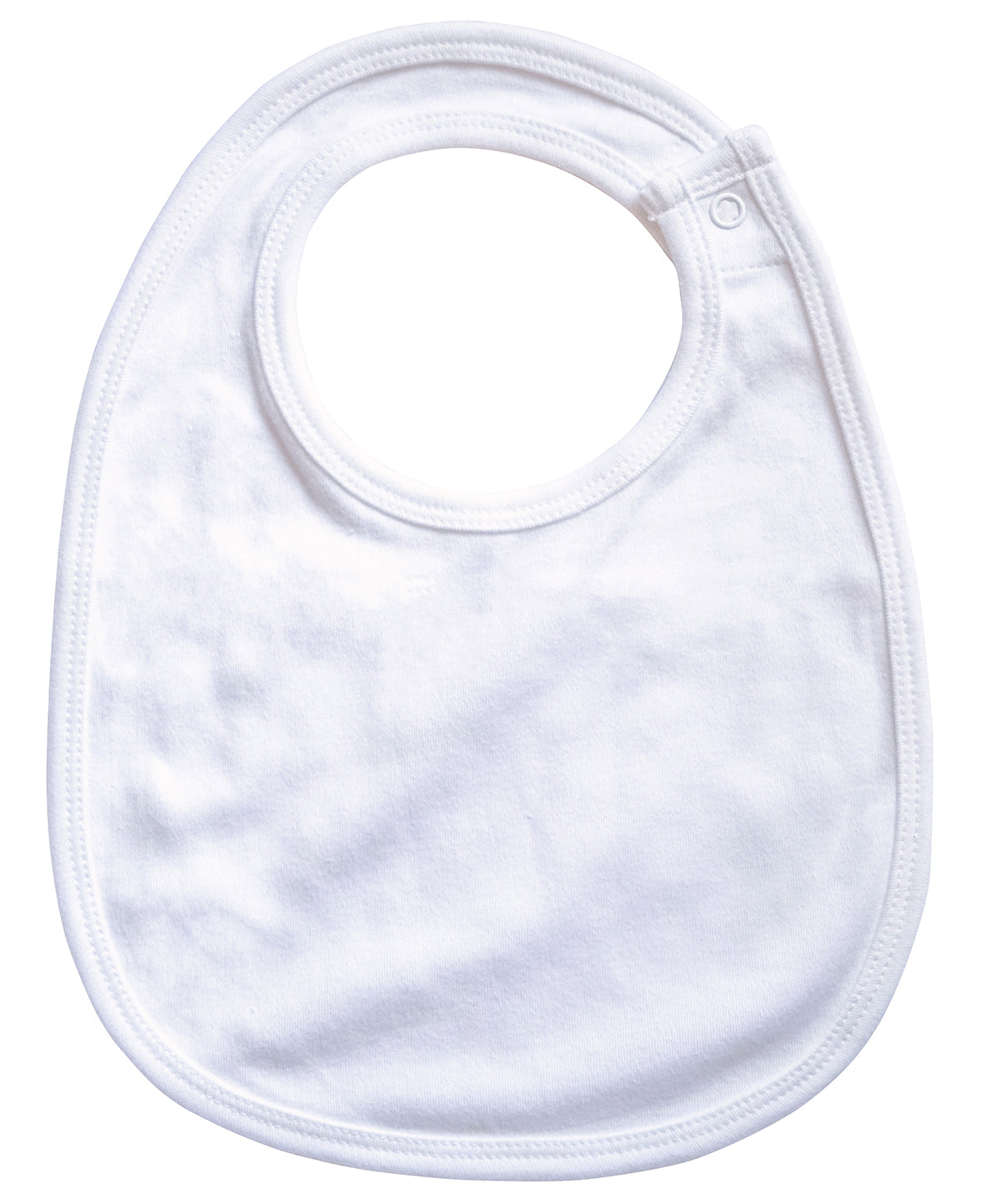 White - Single layer bib - GarmentEmbroidery