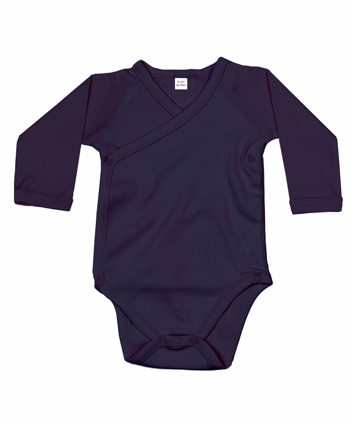 Nautical Navy - Baby long sleeve kimono bodysuit - GarmentEmbroidery