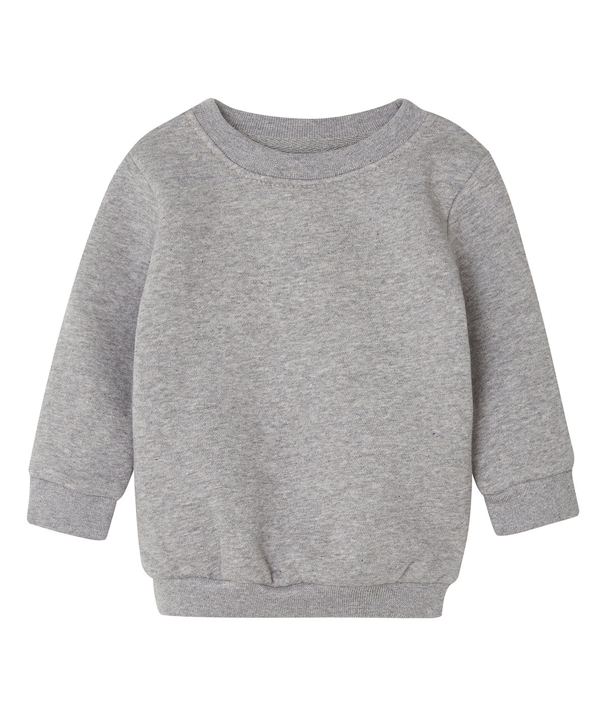 Heather Grey Melange - Baby essential sweatshirt - GarmentEmbroidery