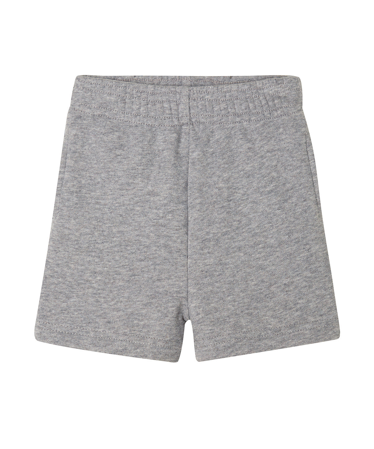 Heather Grey Melange - Baby essential shorts - GarmentEmbroidery