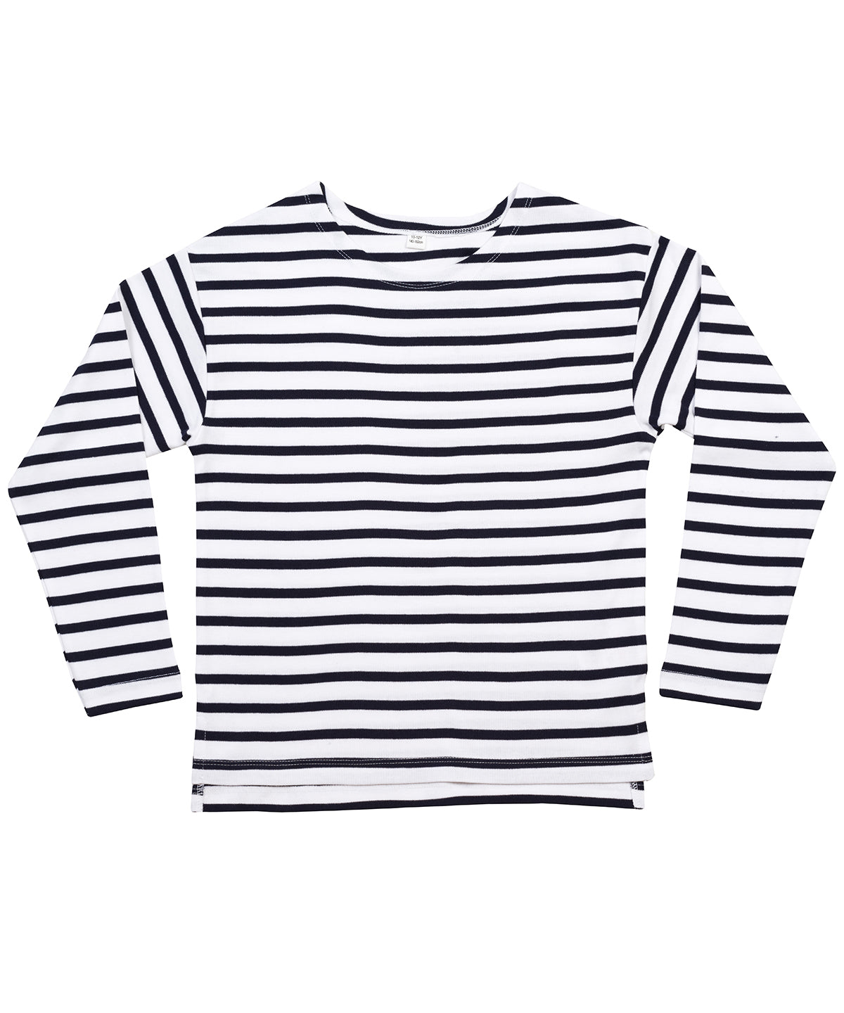 White/Navy - Kids breton T - GarmentEmbroidery