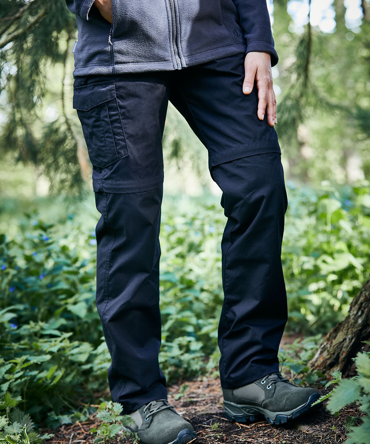 Dark Navy - Expert women’s Kiwi convertible trousers - GarmentEmbroidery