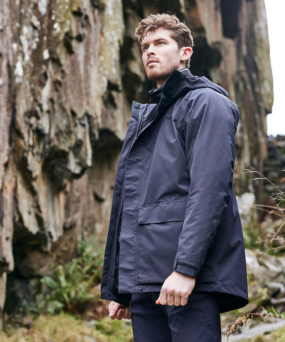 Carbon Grey - Expert Kiwi pro stretch long jacket - GarmentEmbroidery