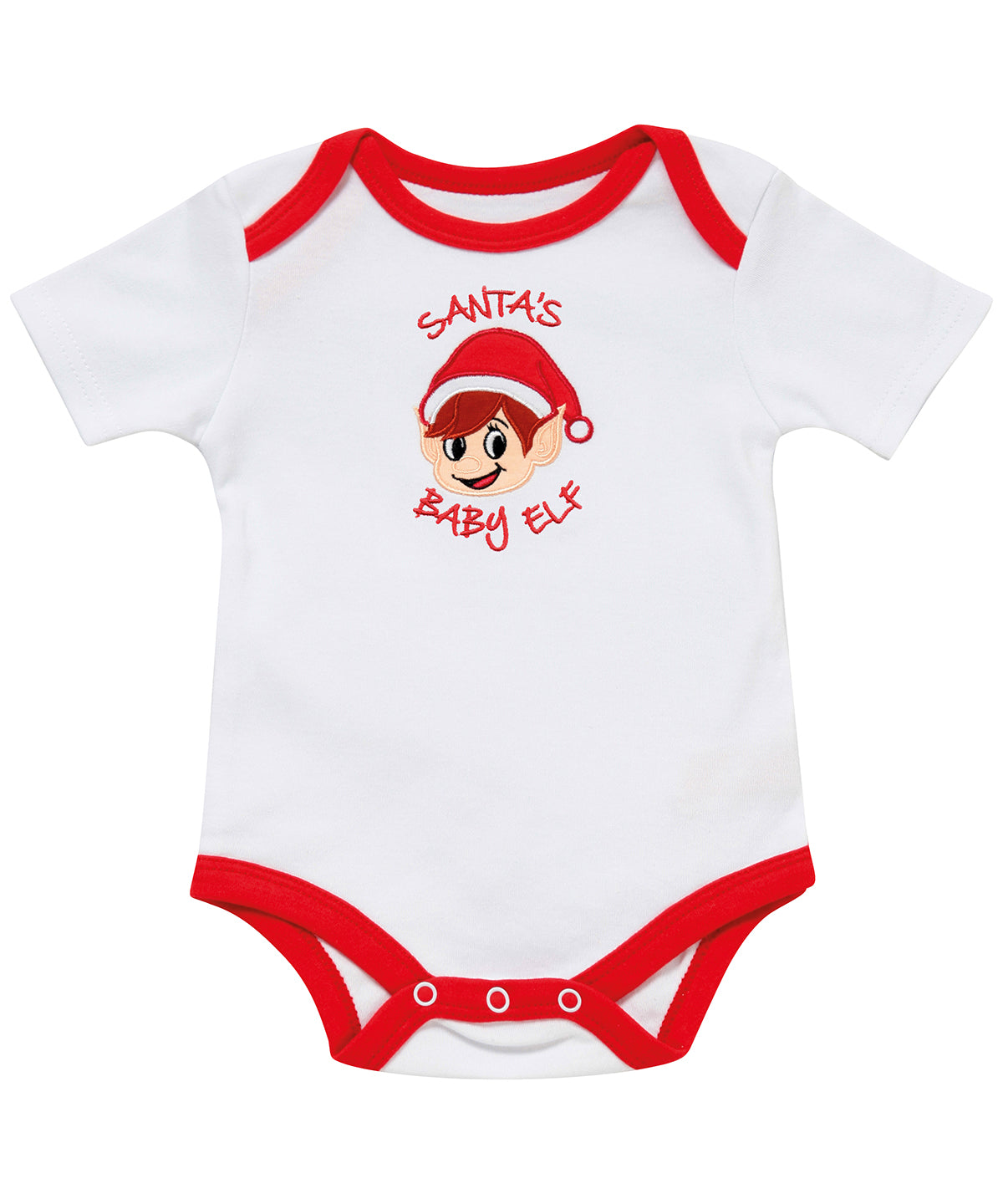 Santa's Baby Elf - Christmas baby grow - GarmentEmbroidery