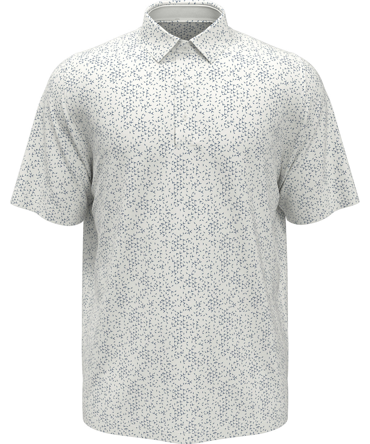 Bright White - All-over chev polo - GarmentEmbroidery