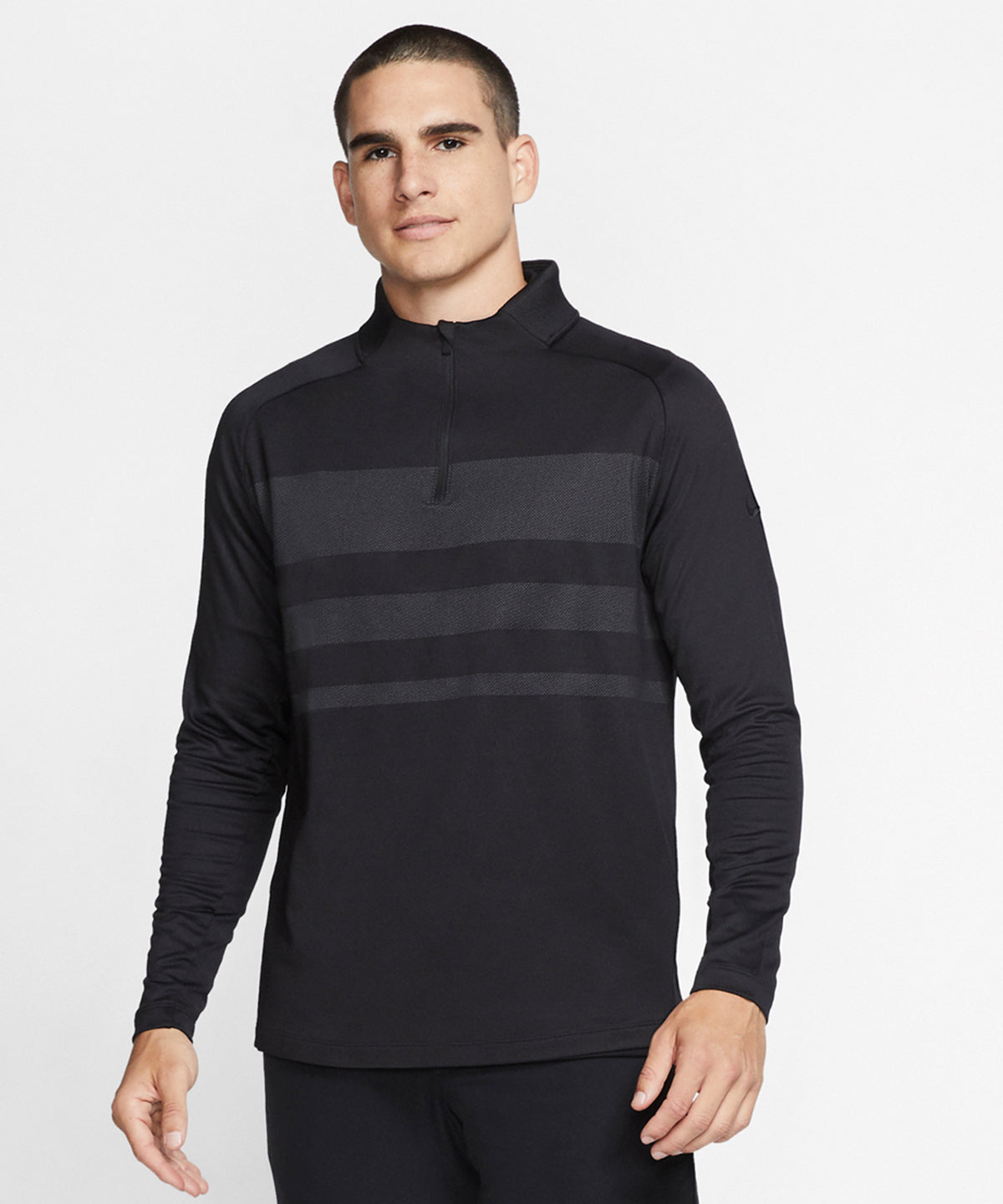 White/Sky Grey - Nike dry vapor top half zip - GarmentEmbroidery