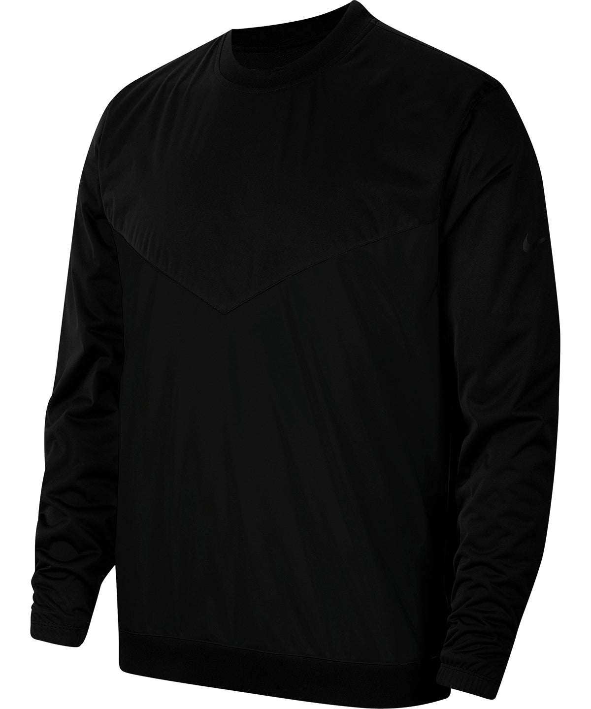 Black/Black/Black - Nike Shield crew core - GarmentEmbroidery