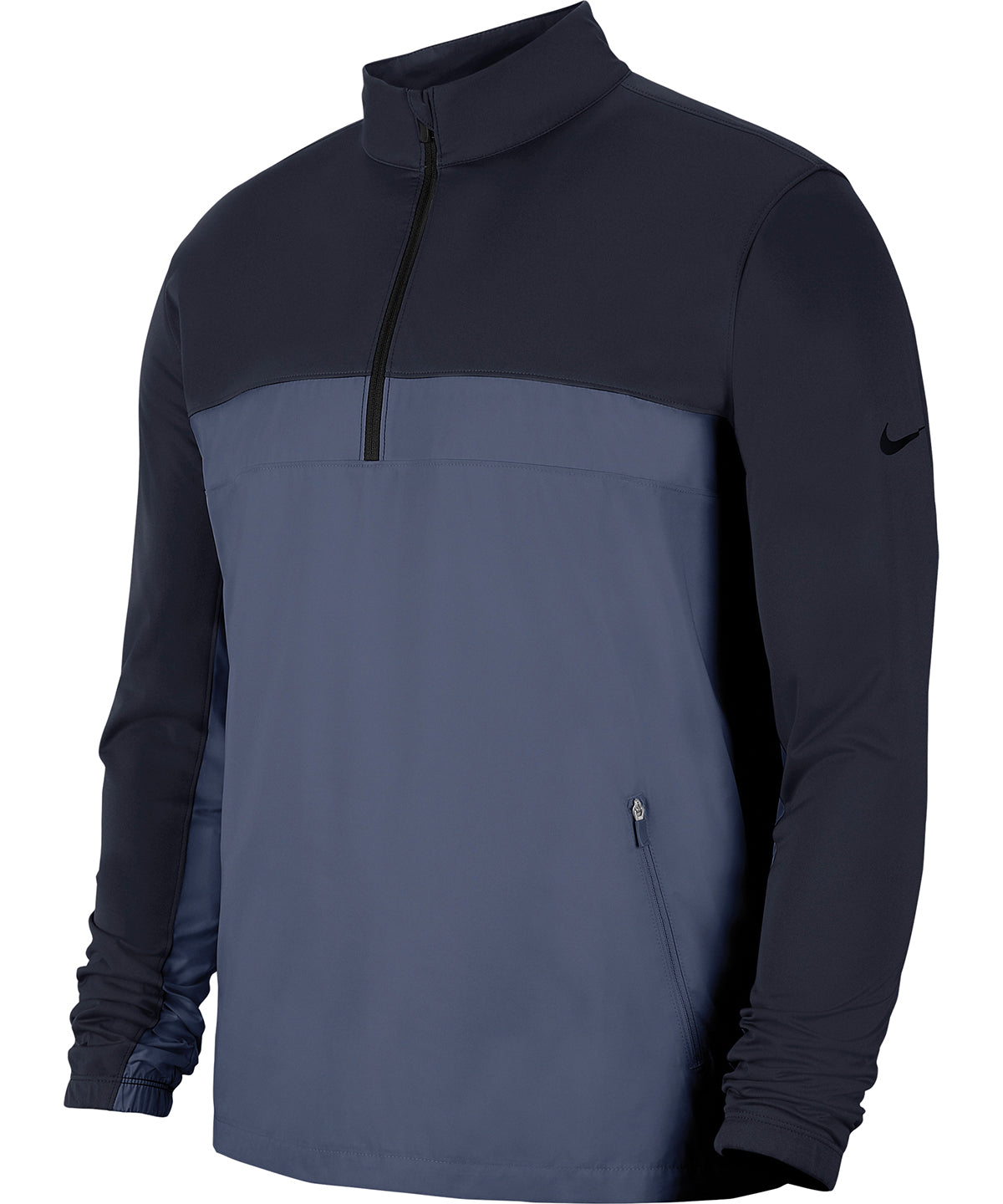 Black/Dark Smoke/Grey - Nike Shield jacket half-zip core - GarmentEmbroidery