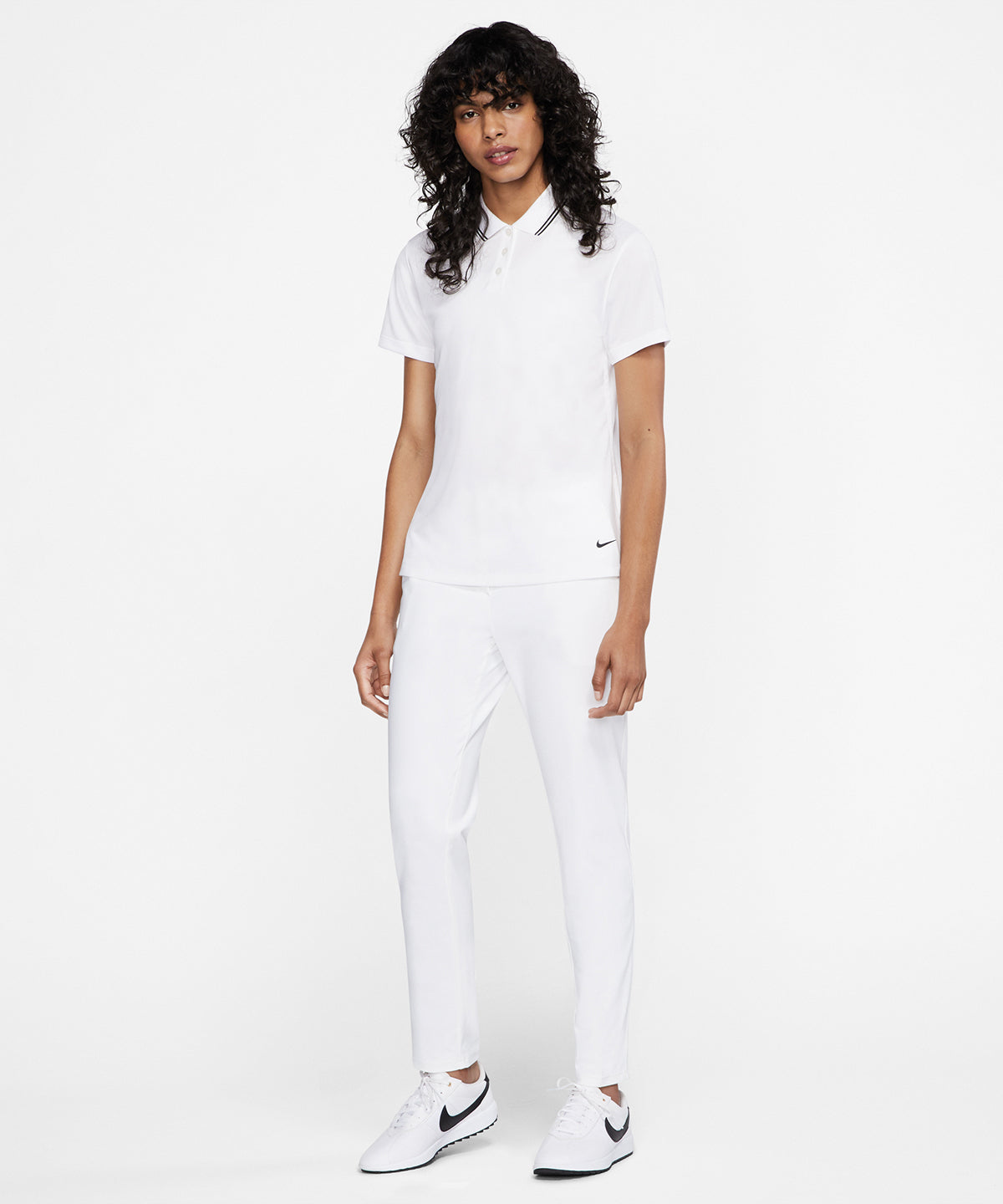 Black/White/White - Women's Nike dry victory polo - GarmentEmbroidery