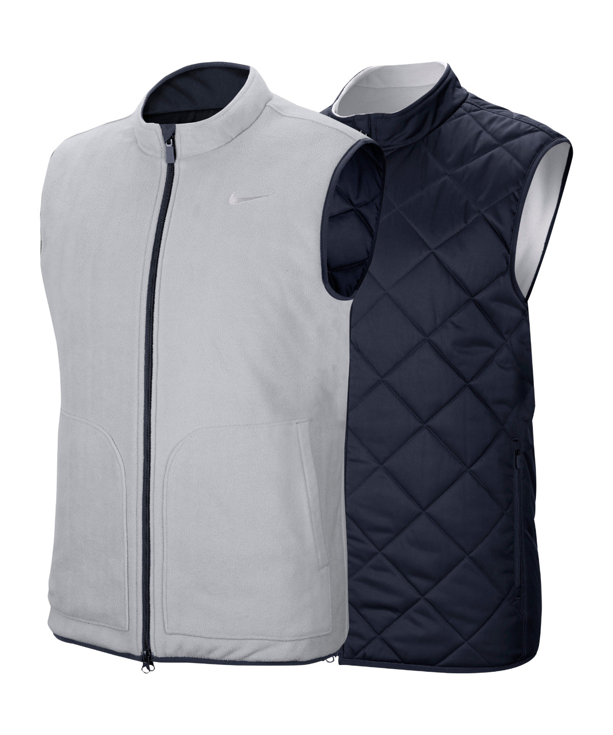 Obsidian/Sky Grey/Sky Grey - Reversible golf vest - GarmentEmbroidery