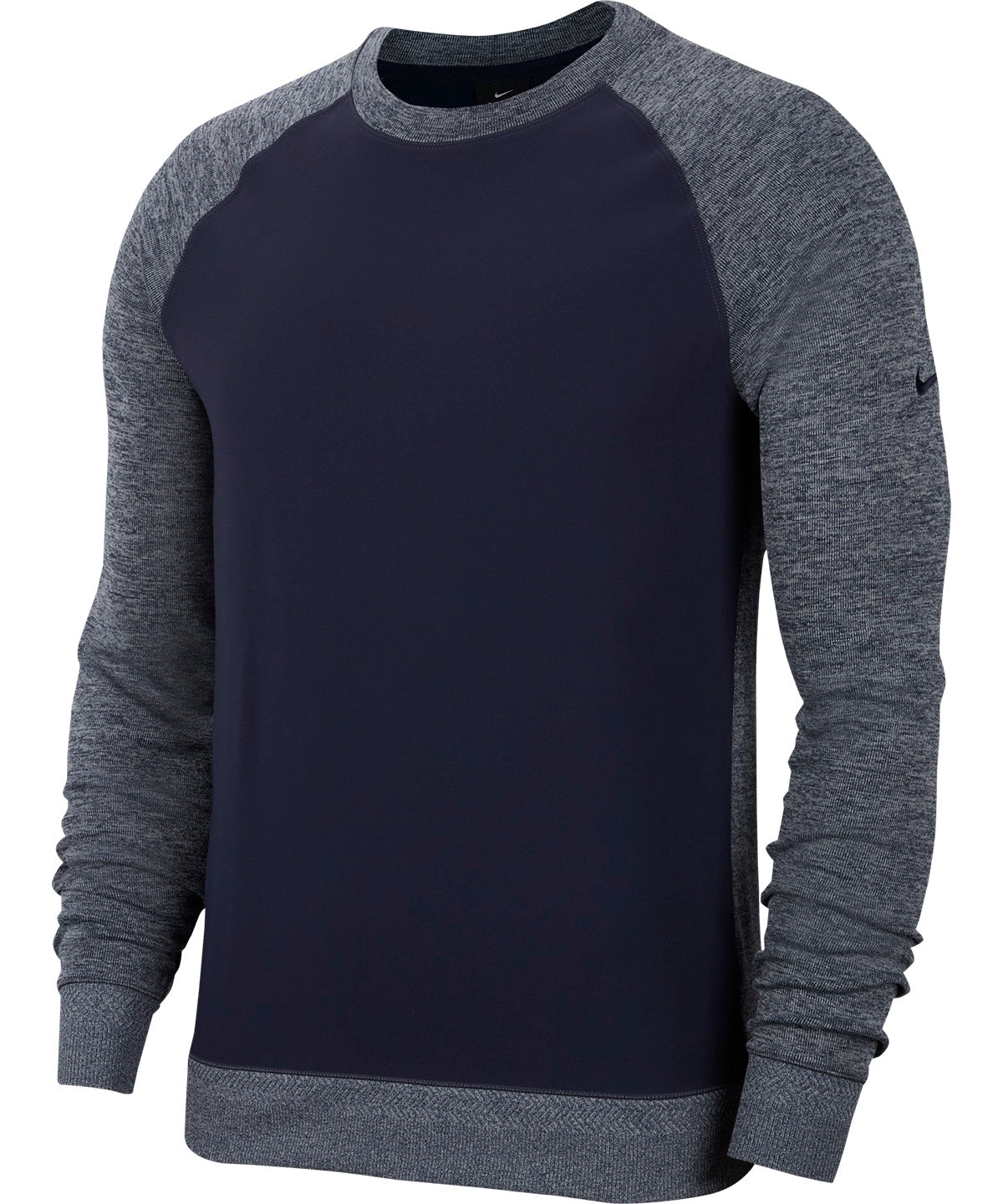 Obsidian - Dri-FIT player long sleeve golf crew - GarmentEmbroidery