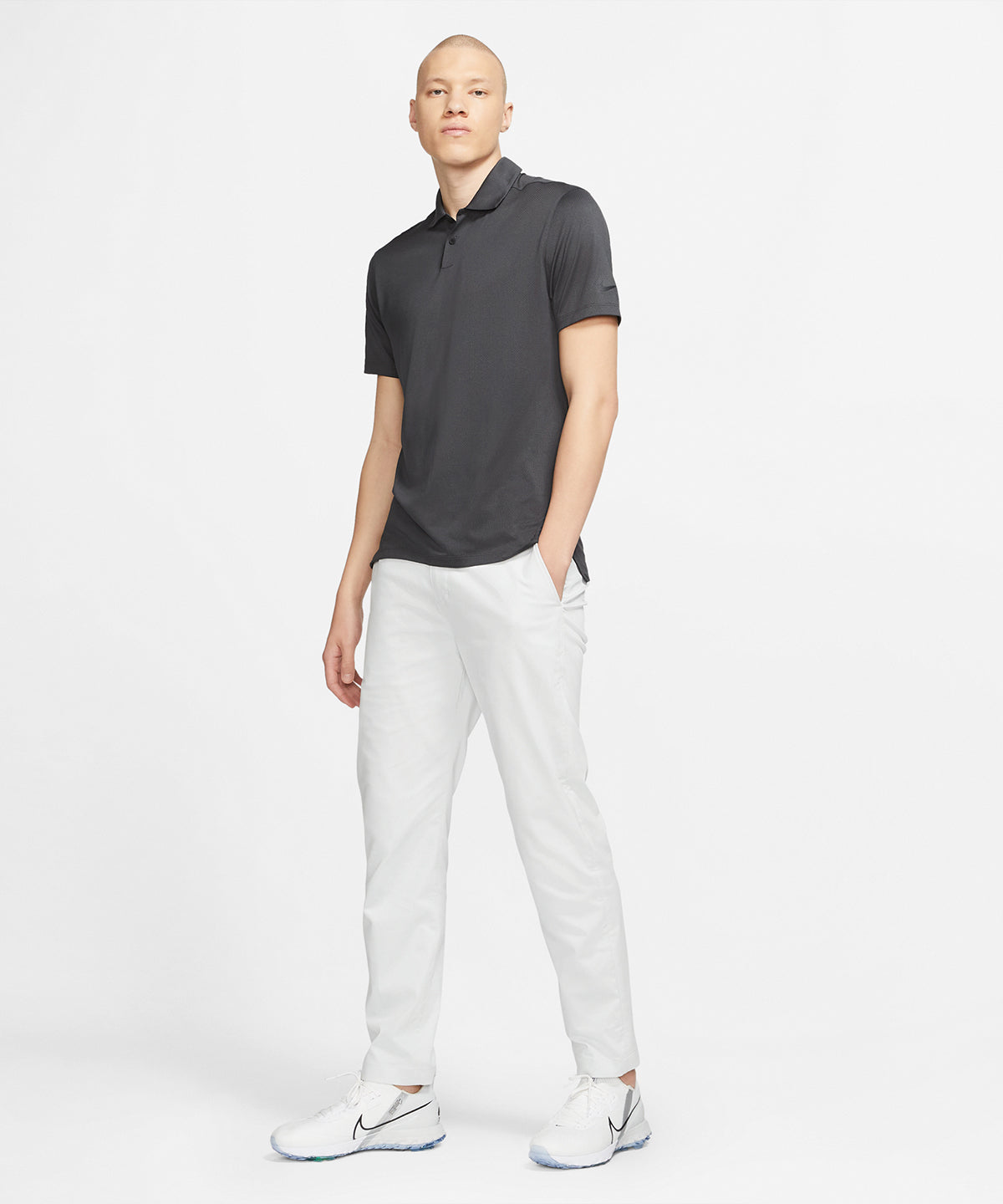 Black/Black - Nike Dry Vapor jaquard polo - GarmentEmbroidery