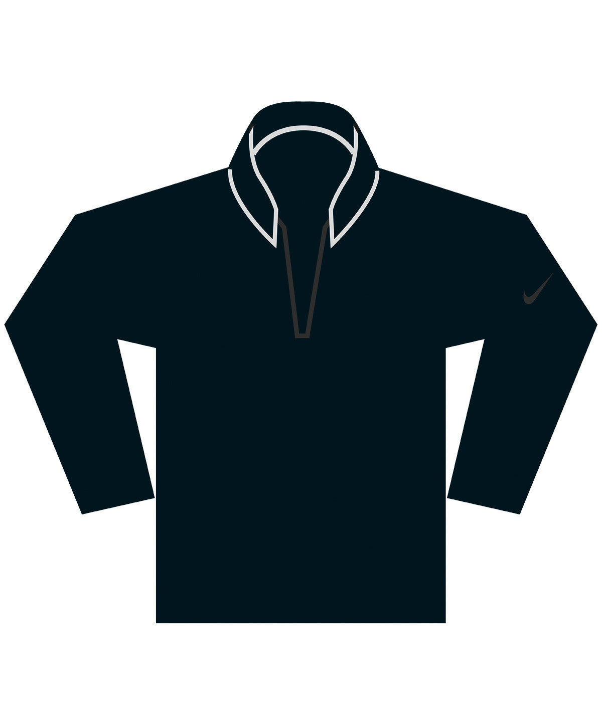 Black/Black - Nike Victory half-zip top - GarmentEmbroidery