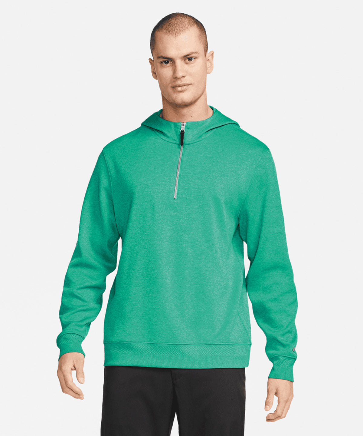 Black/Black/Black/Brushed Silver - Nike Dri-FIT player hoodie - GarmentEmbroidery