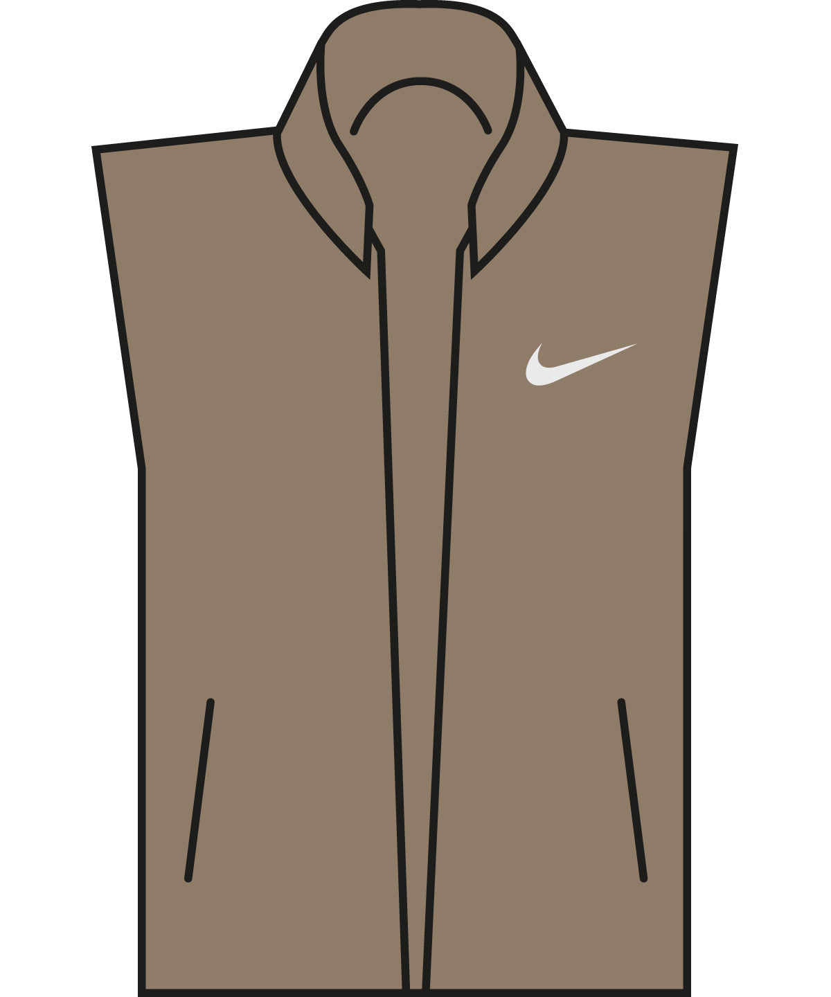 Olive Grey/Photon Dust - Nike Storm-FIT ADV Vest - GarmentEmbroidery