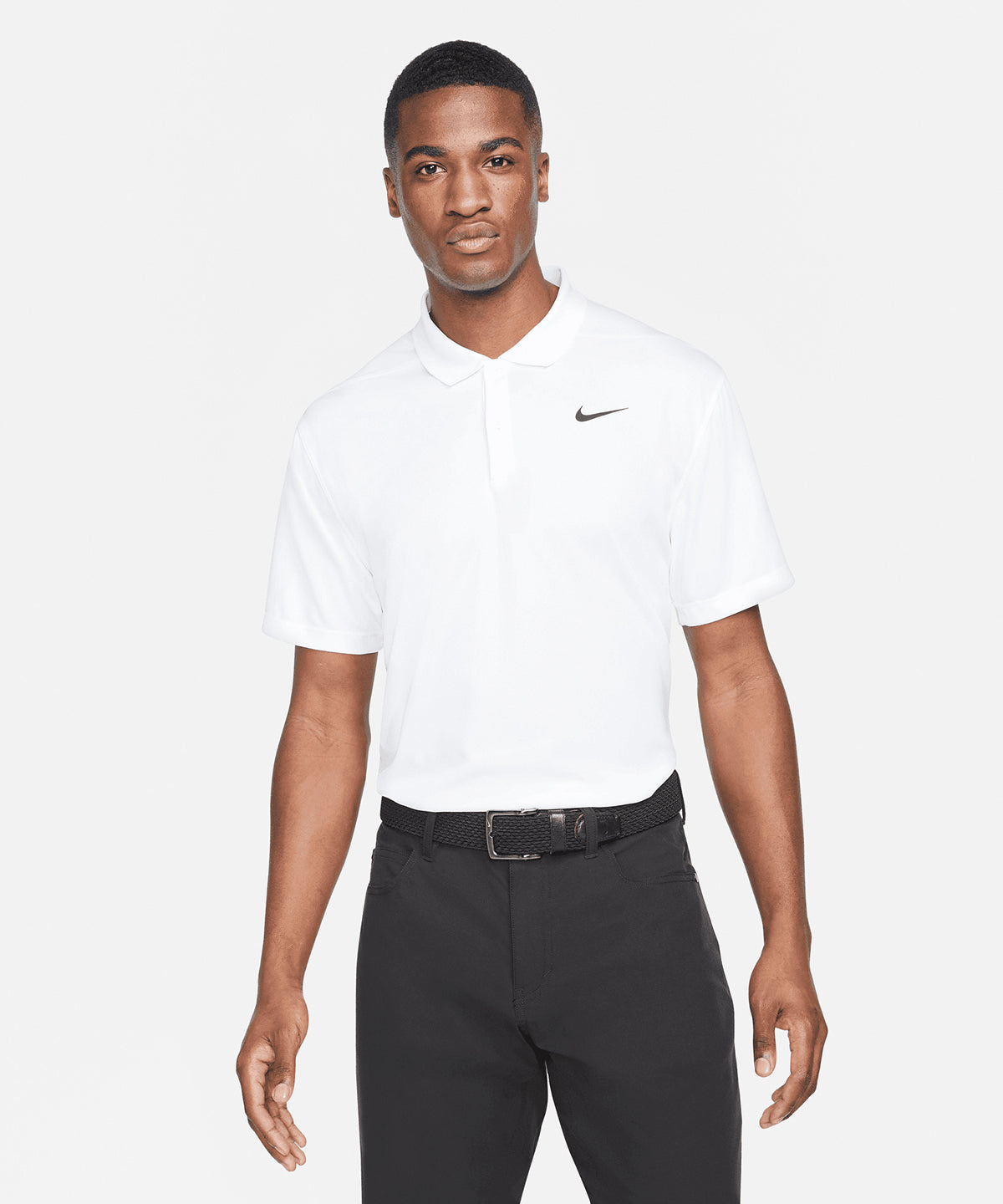 Ashen Slate/White - Nike Dri-FIT victory solid polo - GarmentEmbroidery
