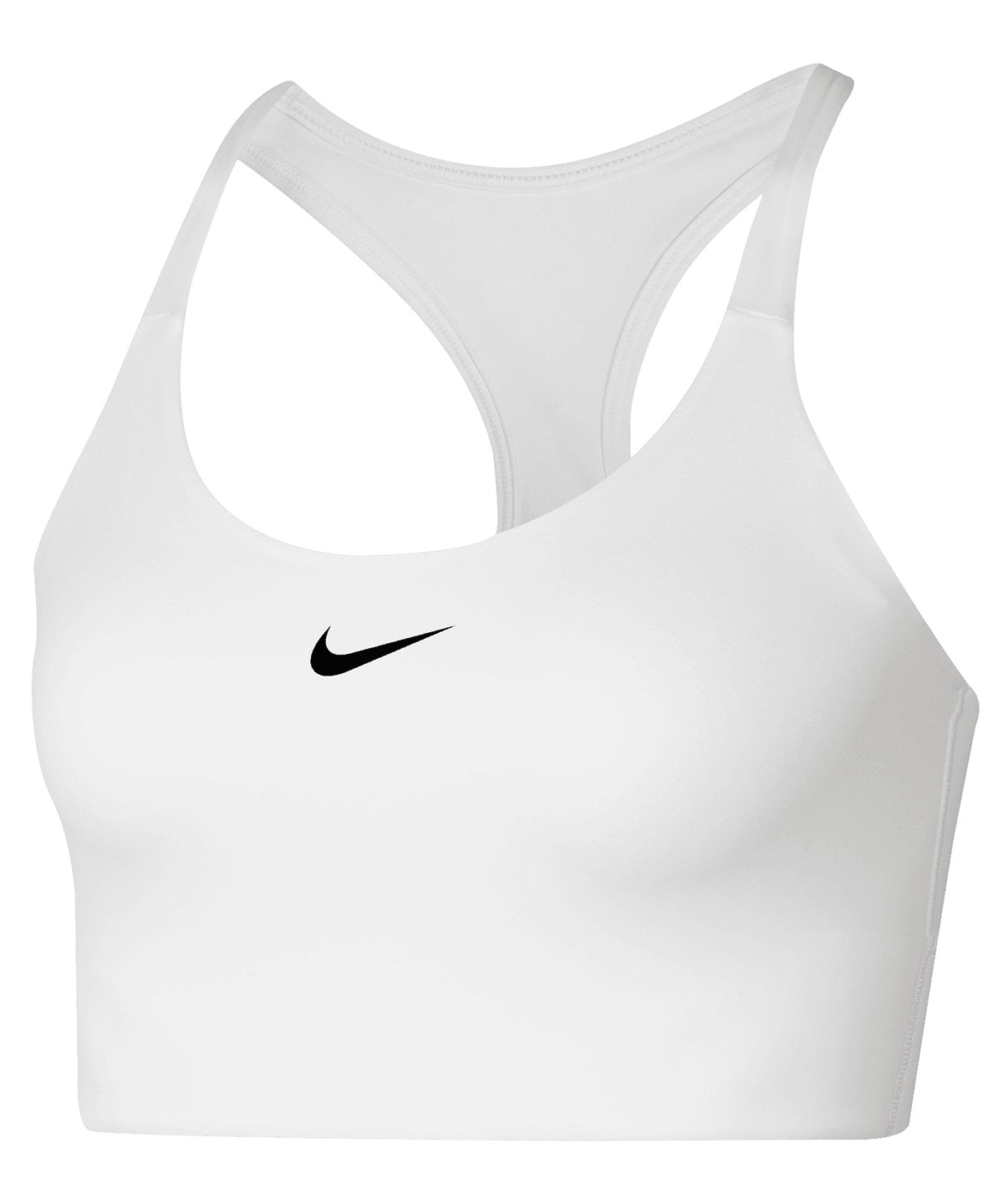 White/Black - Women’s Nike Dri-FIT Swoosh one-piece bra - GarmentEmbroidery